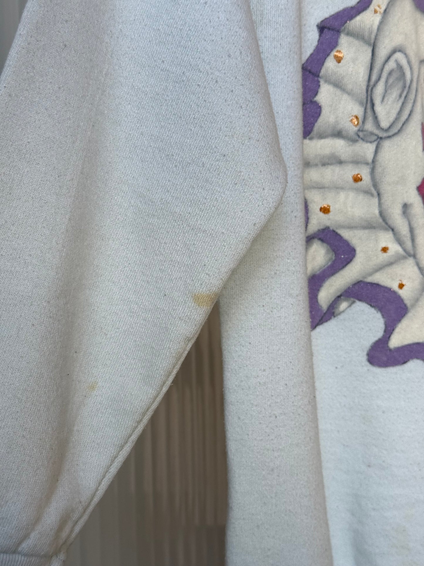1990s Grey Sleepy Clown Sweater