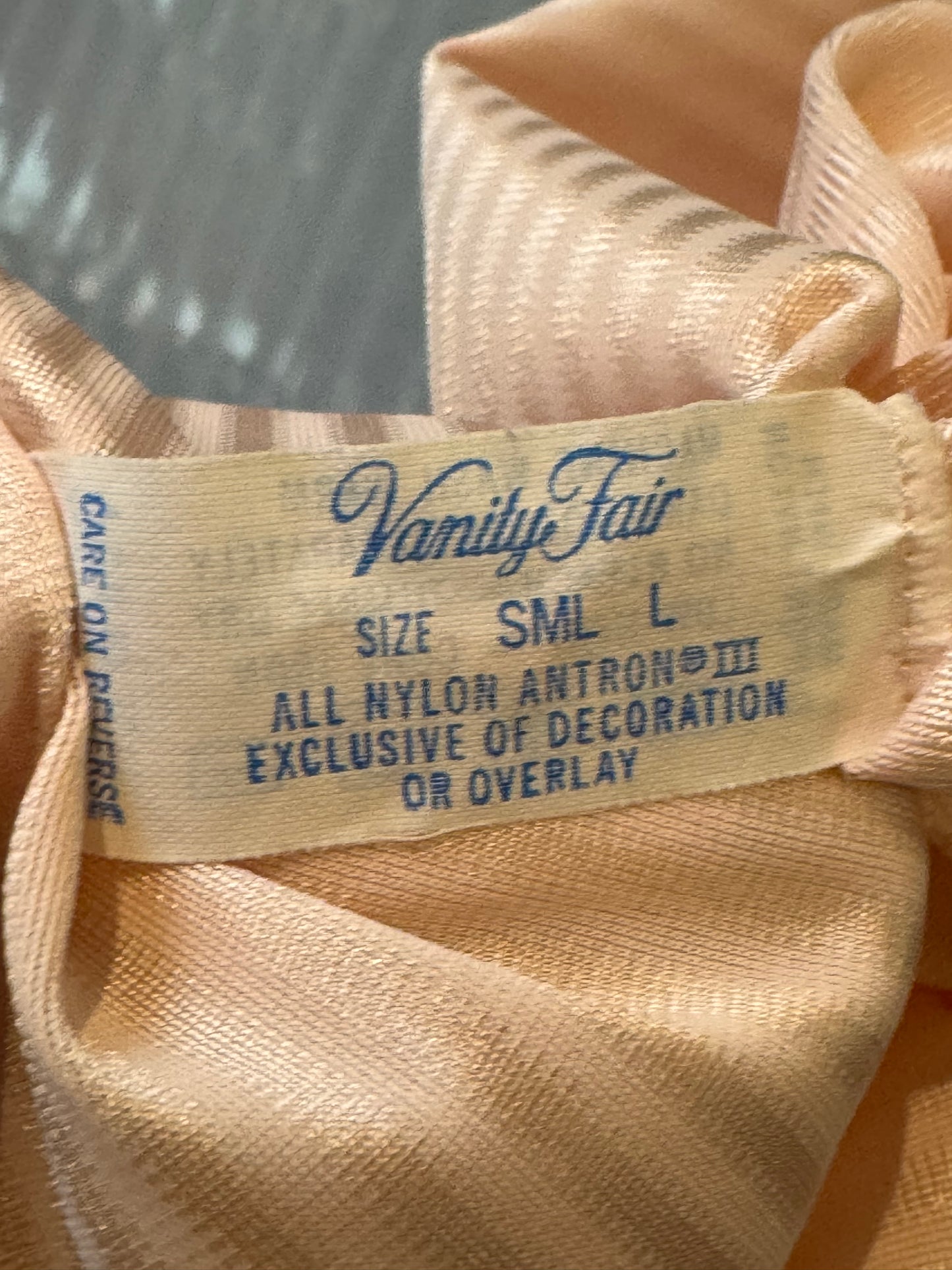 1970s Pink Pinstripe Skirt Slip with Lace Trim