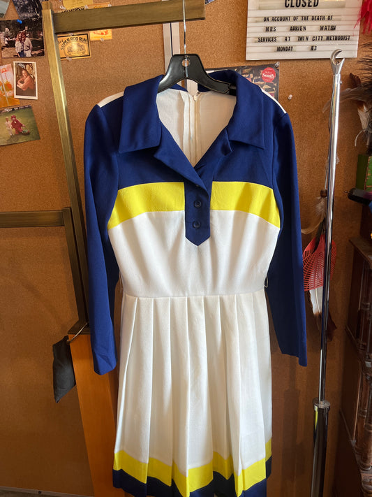 1960s Multicolor Tennis Dress