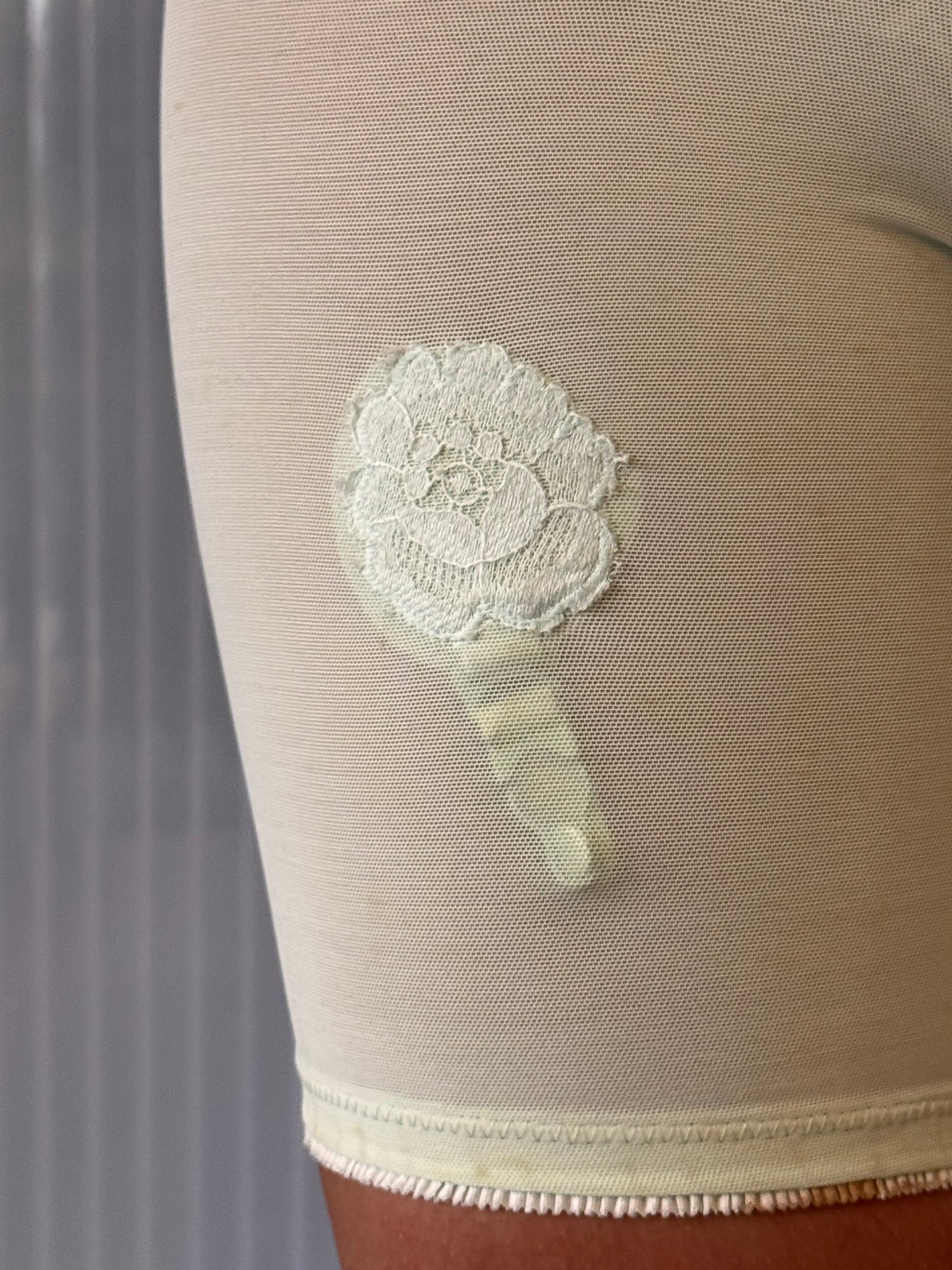 1960s Vanity Fair Mint Green Garter Shapewear Shorts