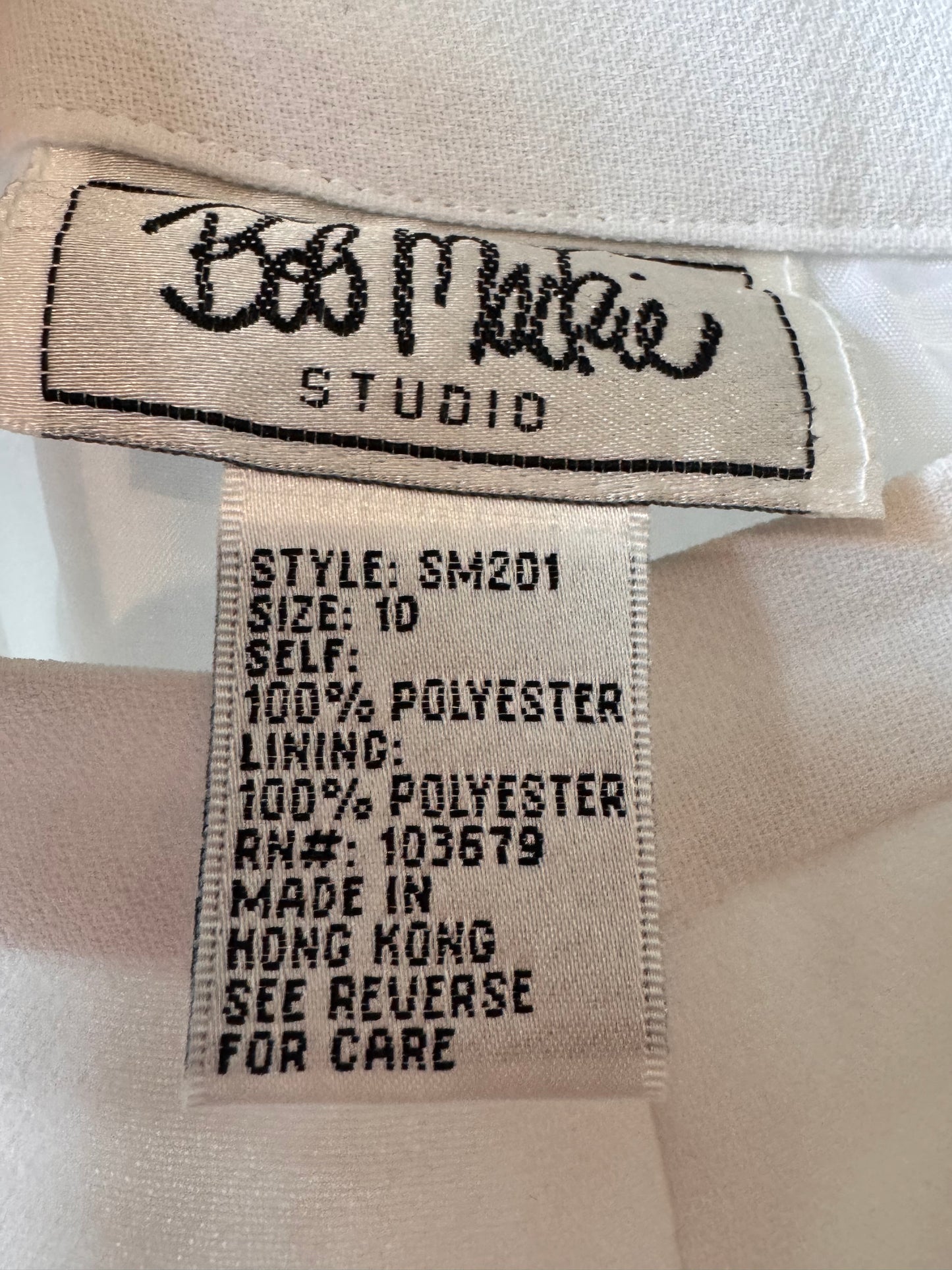 1980s Bob Mackie Studio White Pants