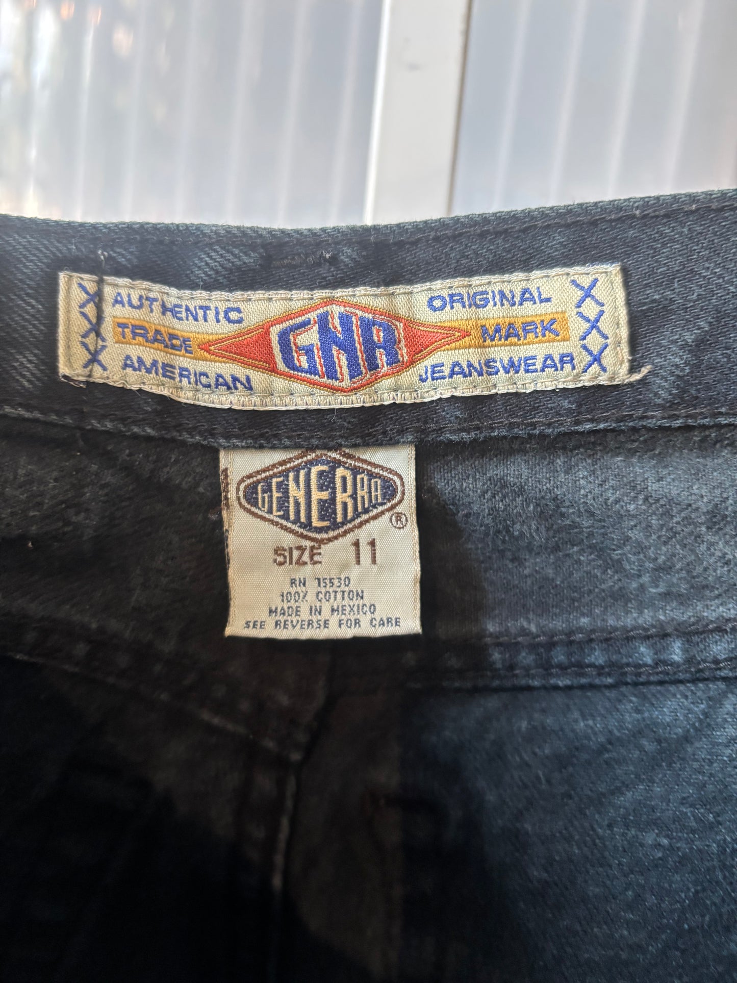 1980s Dark Blue Dungarees Jeans