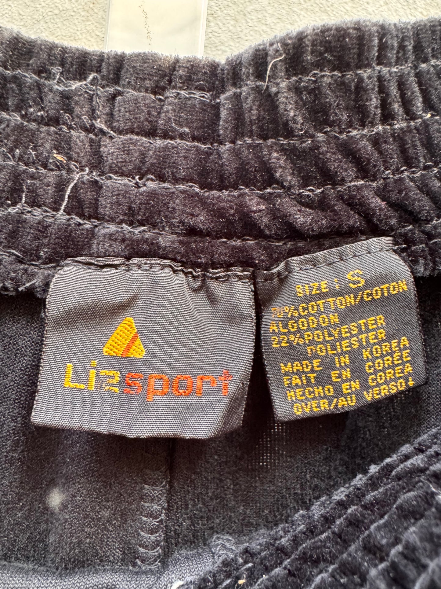 1980s Black Velour Shorts