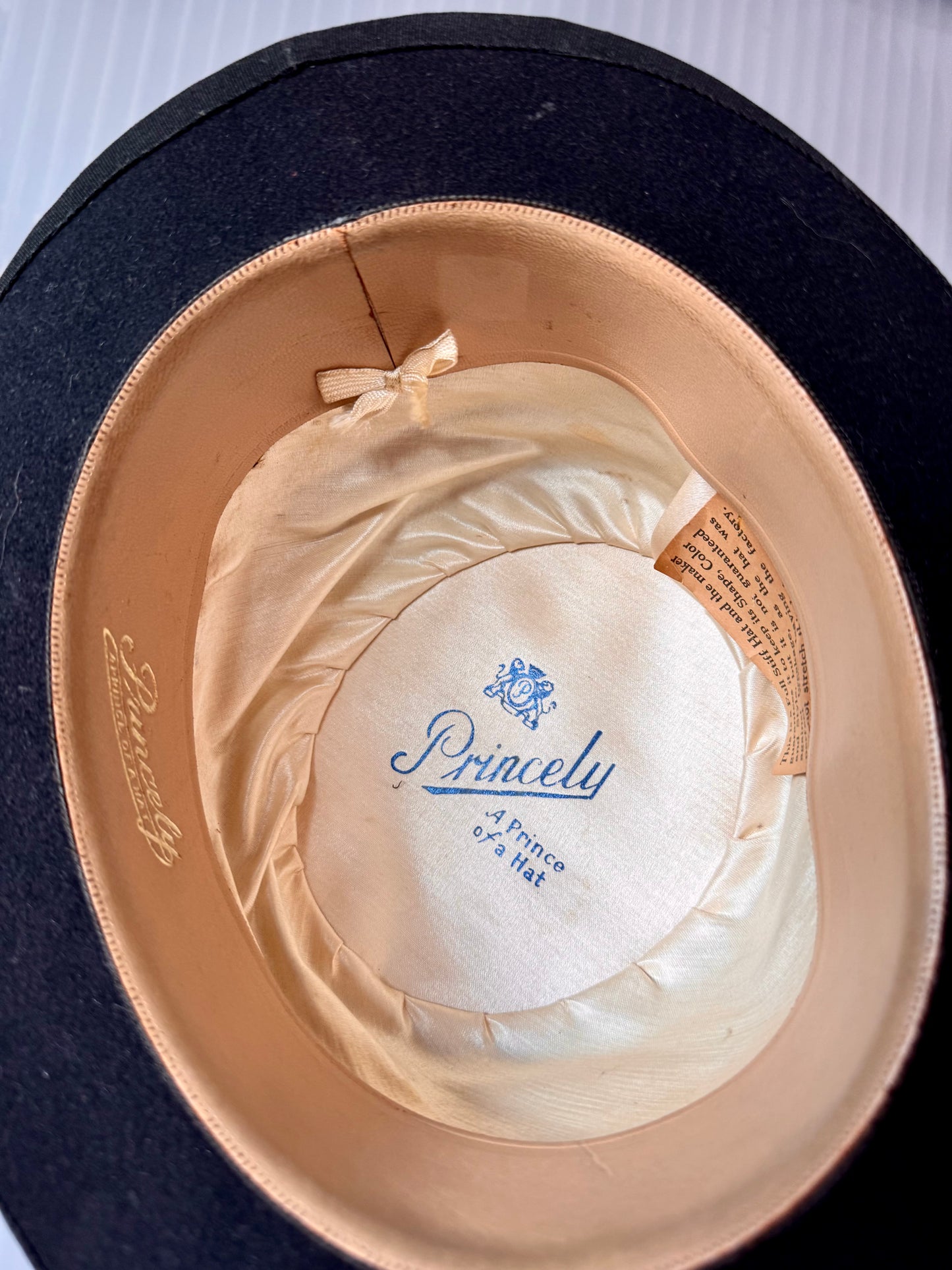 1930s Princely Black Bowler Hat
