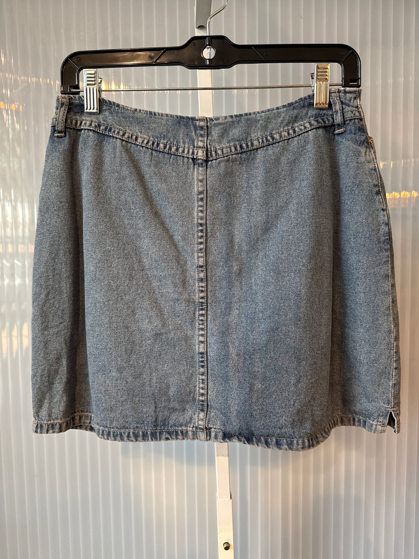 Y2K Faded Glory Denim EmbroideredMini Shirt