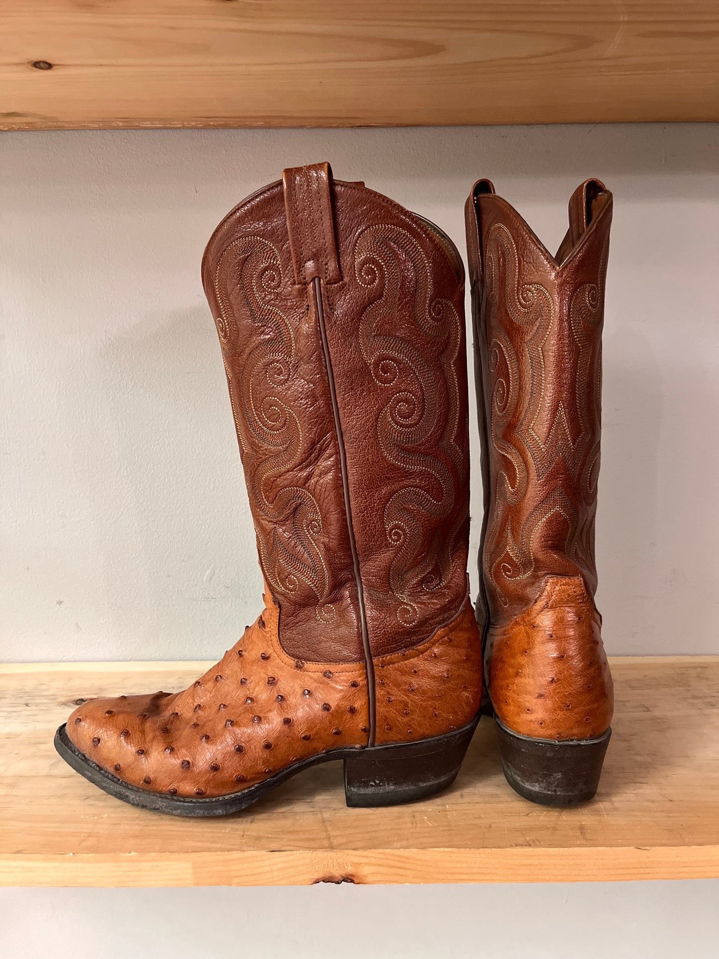 Tony Lama Brown Ostrich Boots