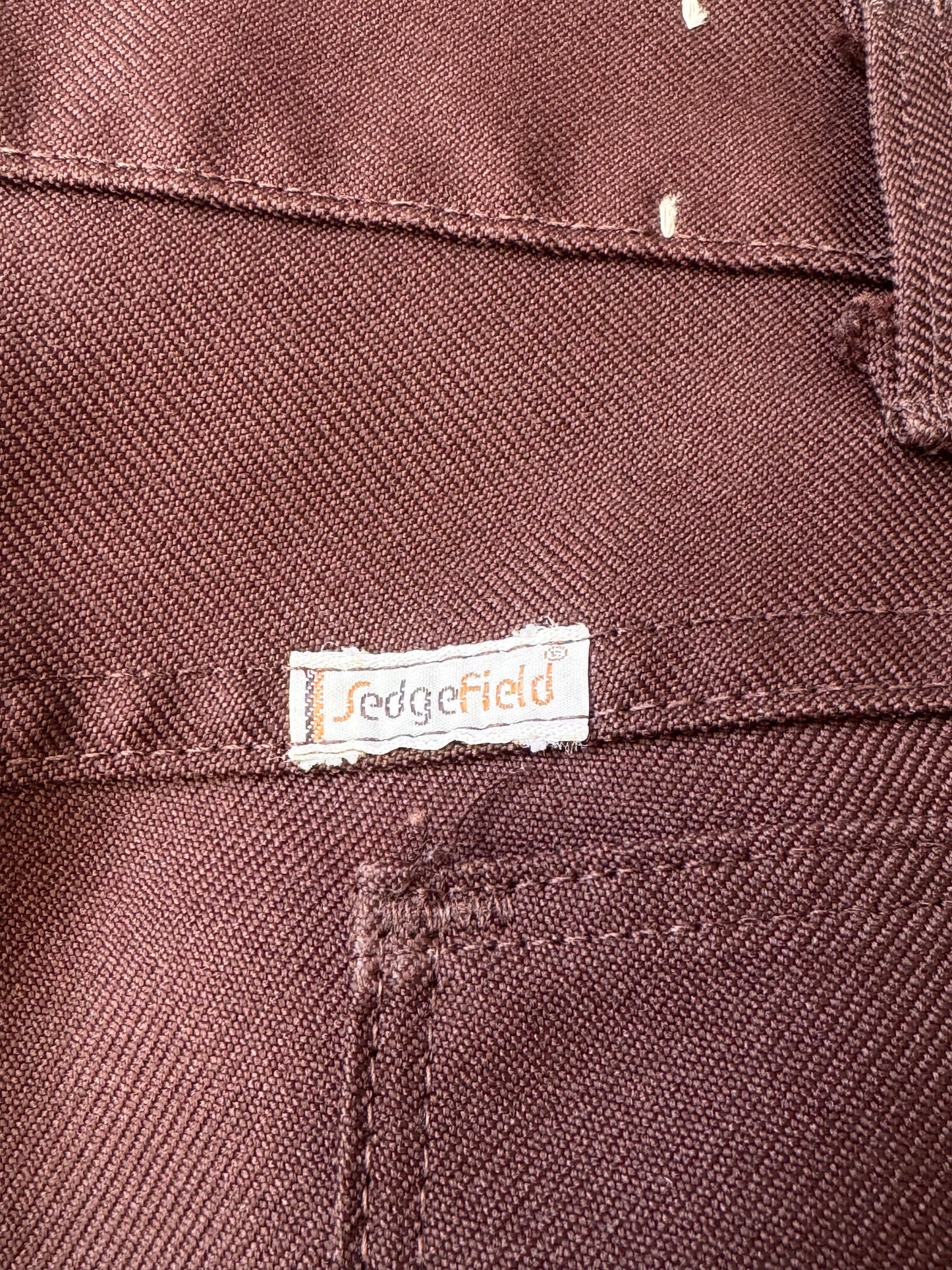 1970s Brown PolyKnit Jean-Style Pants