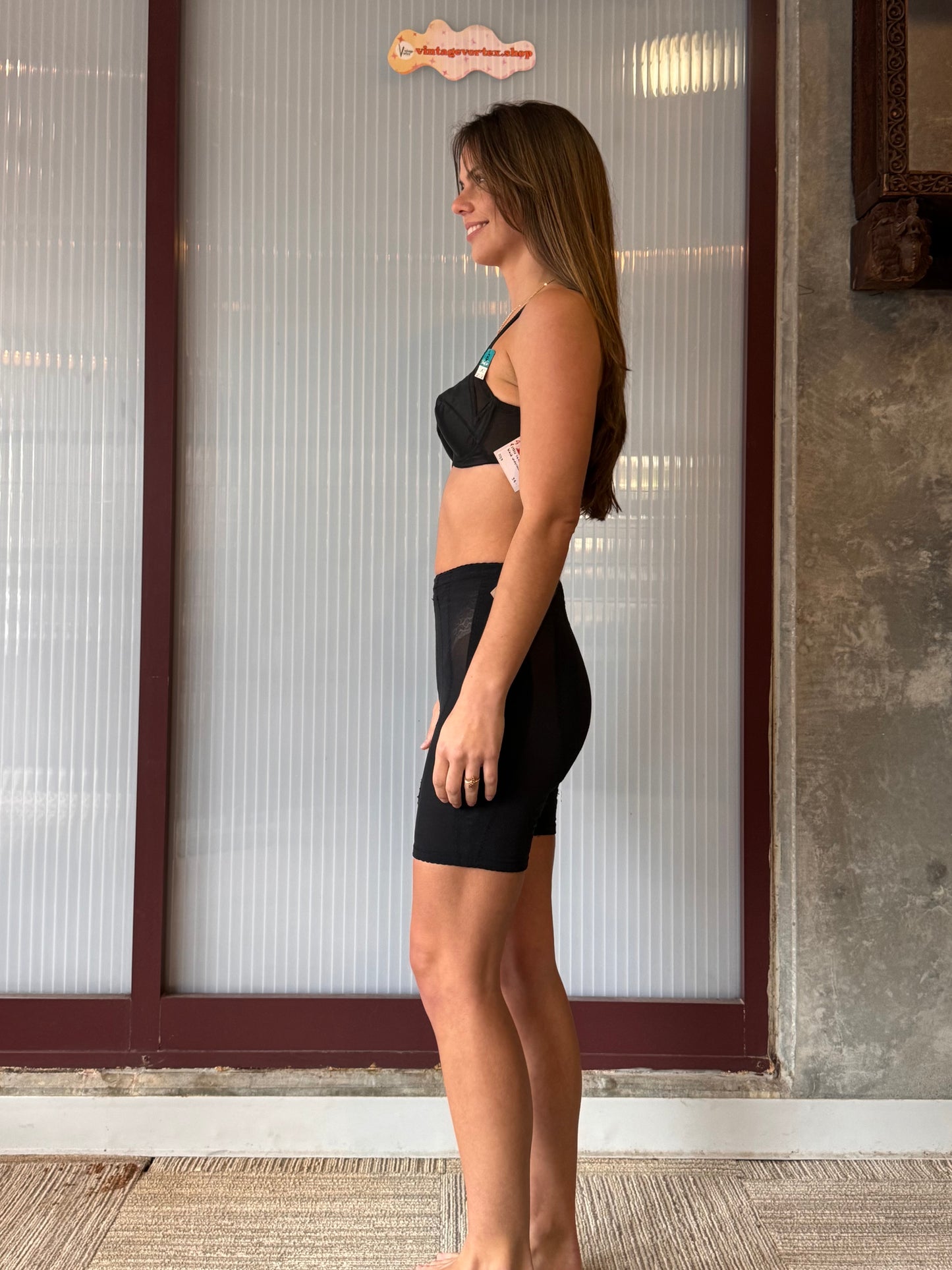 1960s Vanity Fair Black Shapewear Shorts