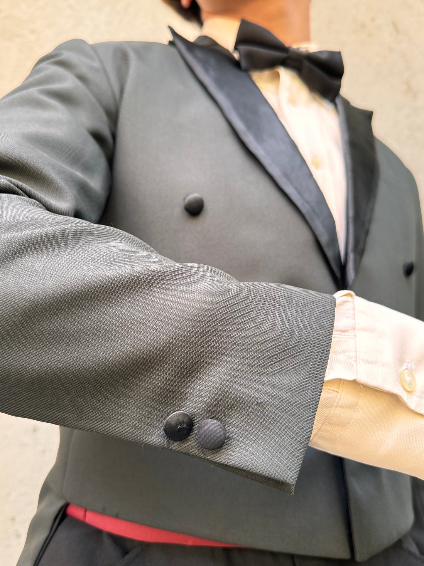 Charcoal Grey & Black Tailcoat