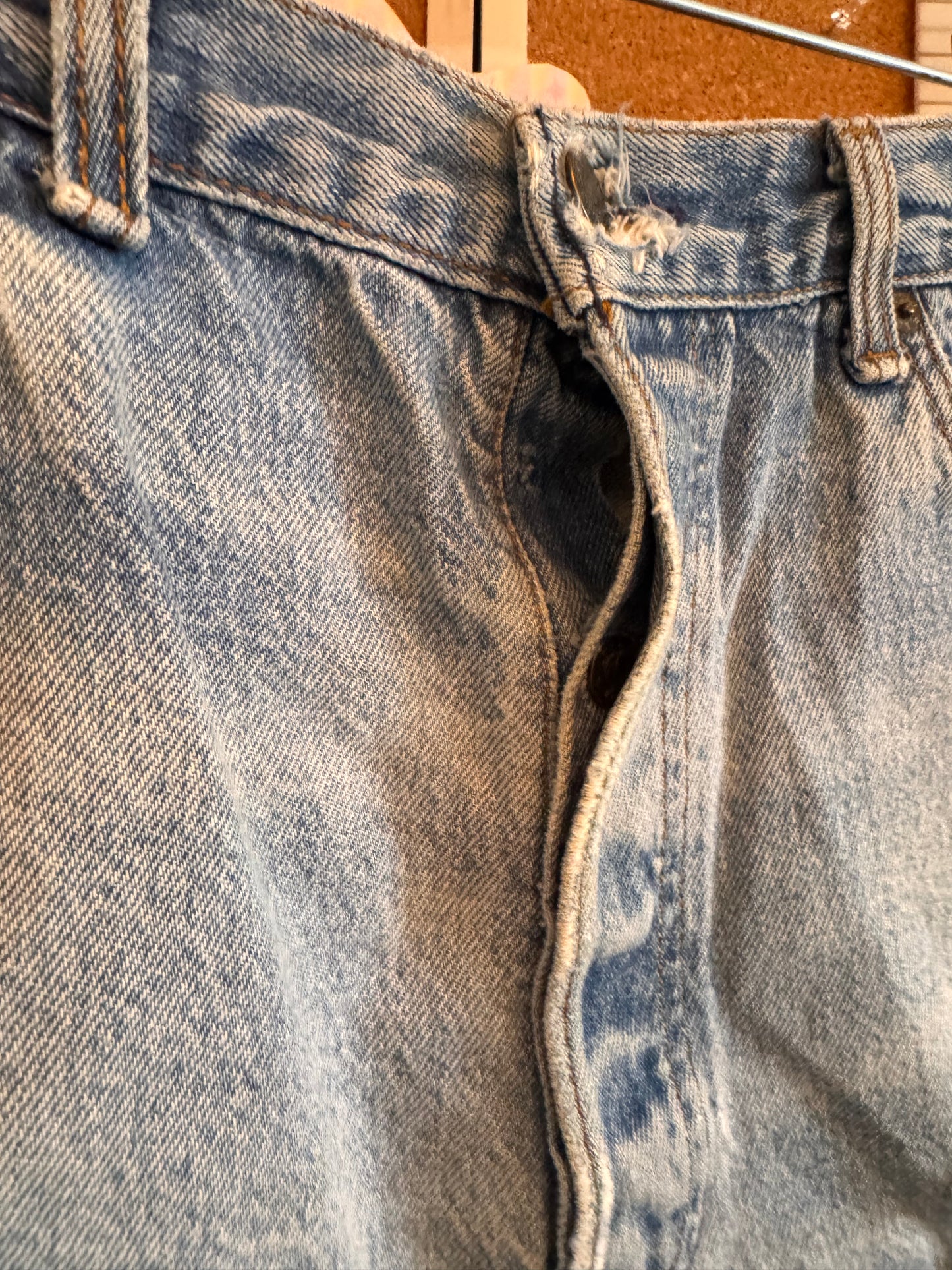 1980s Levi's Distressed Light-Wash Denim Shorts