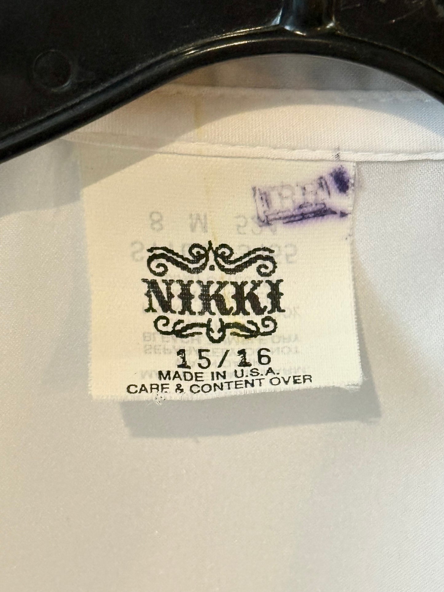 1970s White Short-Sleeve Blouse