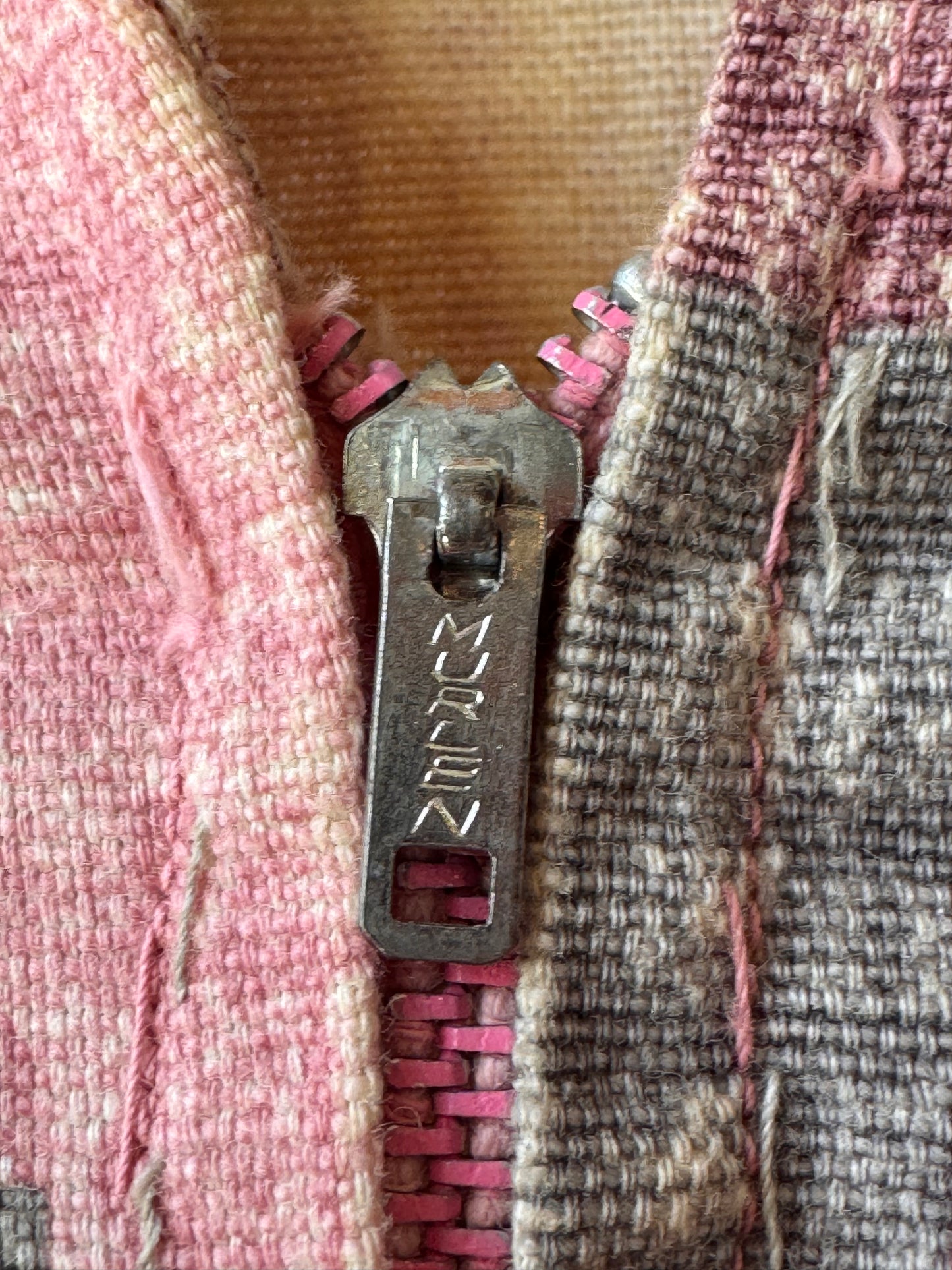 1970s Pixelated Cherry Print Canvas Jacket