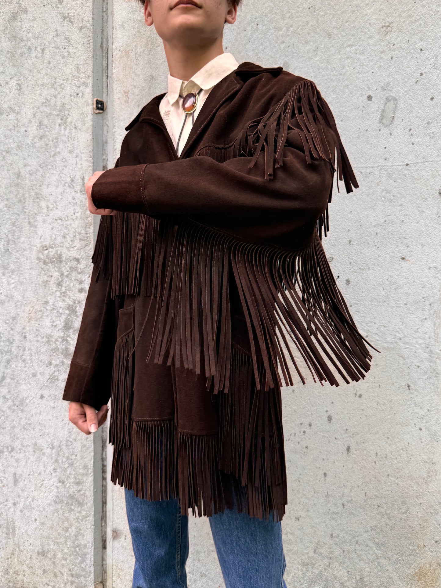 1970s Fringe Suede Jacket