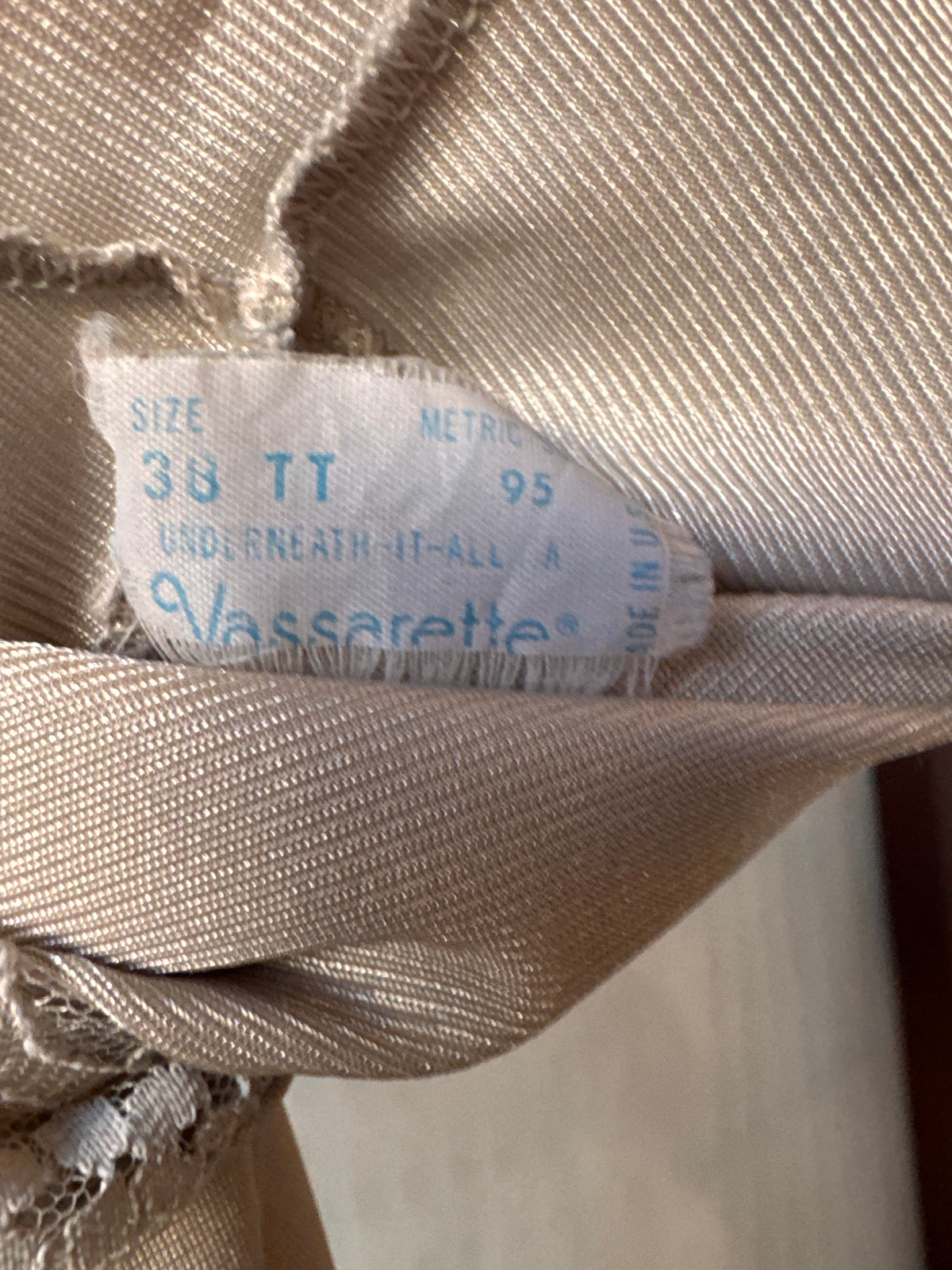 1970s Gray Slip with Floral Lace Trim