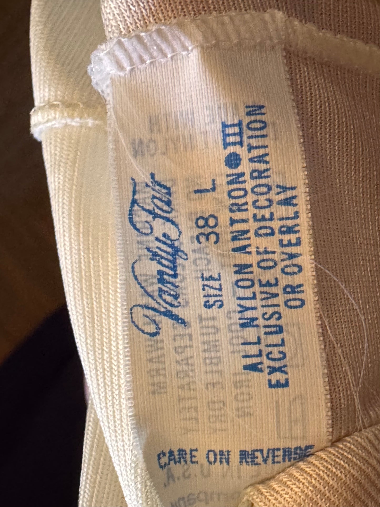 1970s Vanity Fair Cream Slip