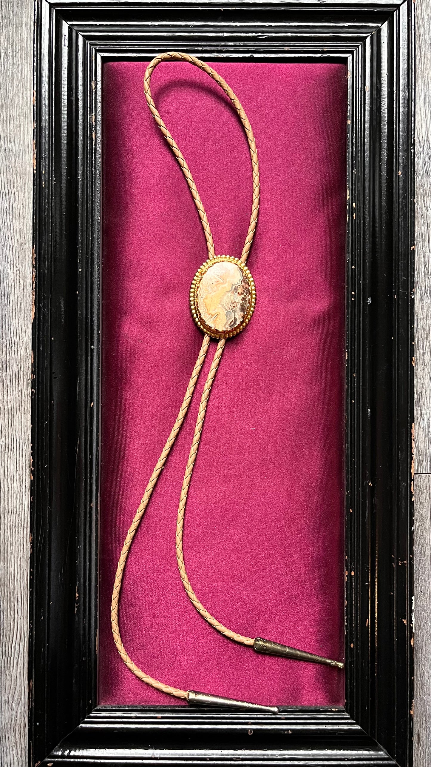 Orange Marble Bolo Tie