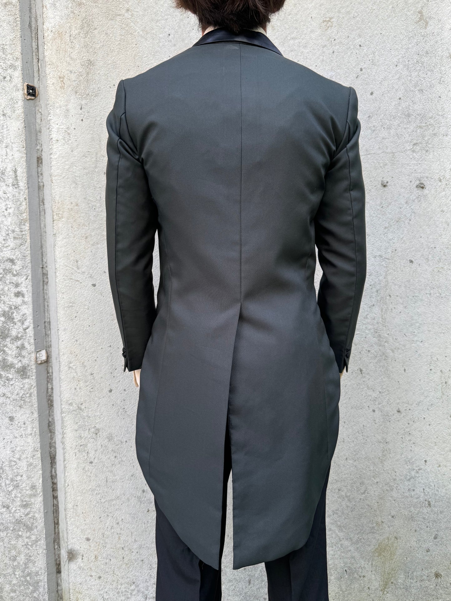 Charcoal Grey & Black Tailcoat