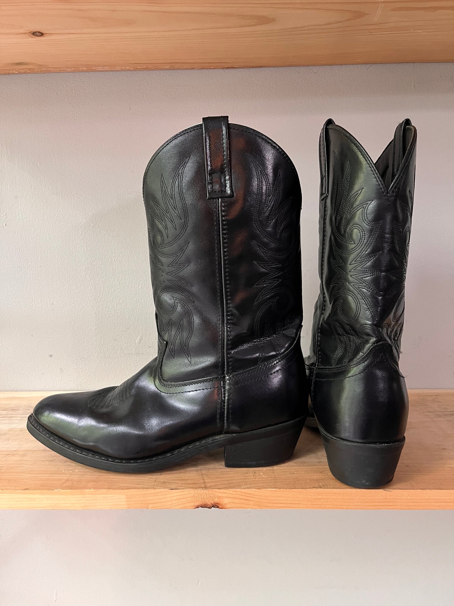 Laredo Black Western Boots