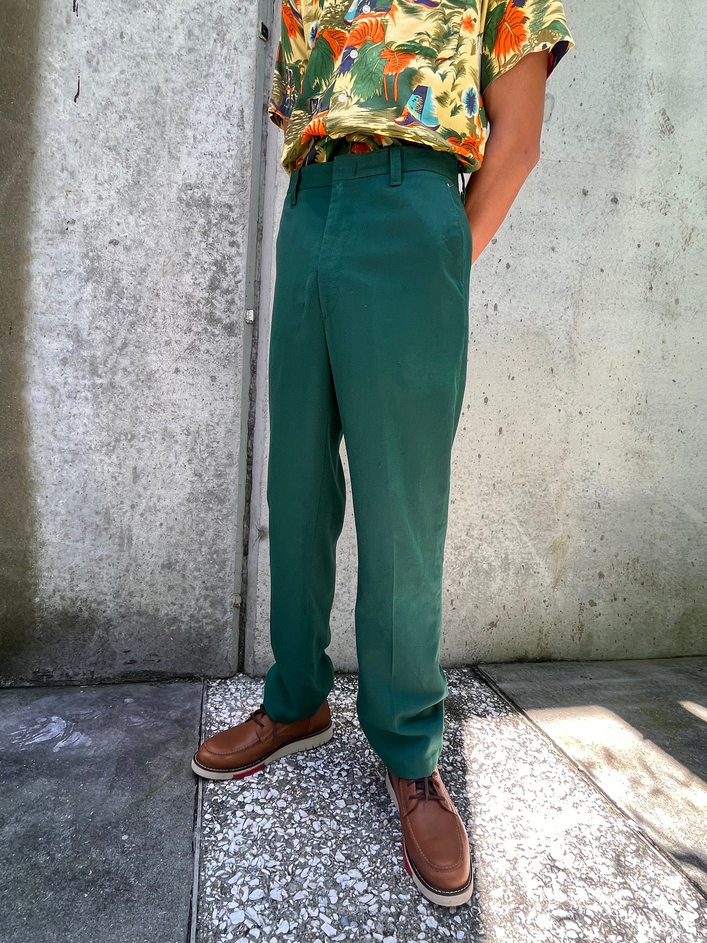 1970s Coca Cola Green Uniform Pants
