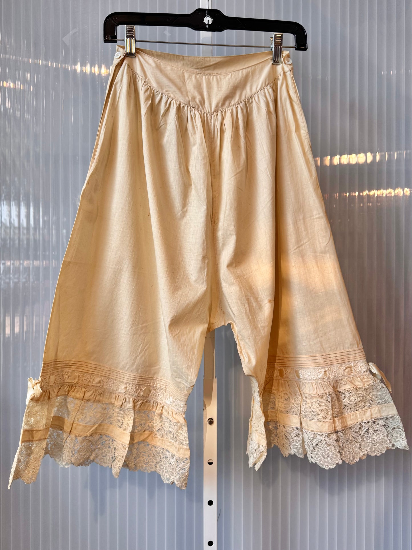Edwardian Cream Lacy Drawers