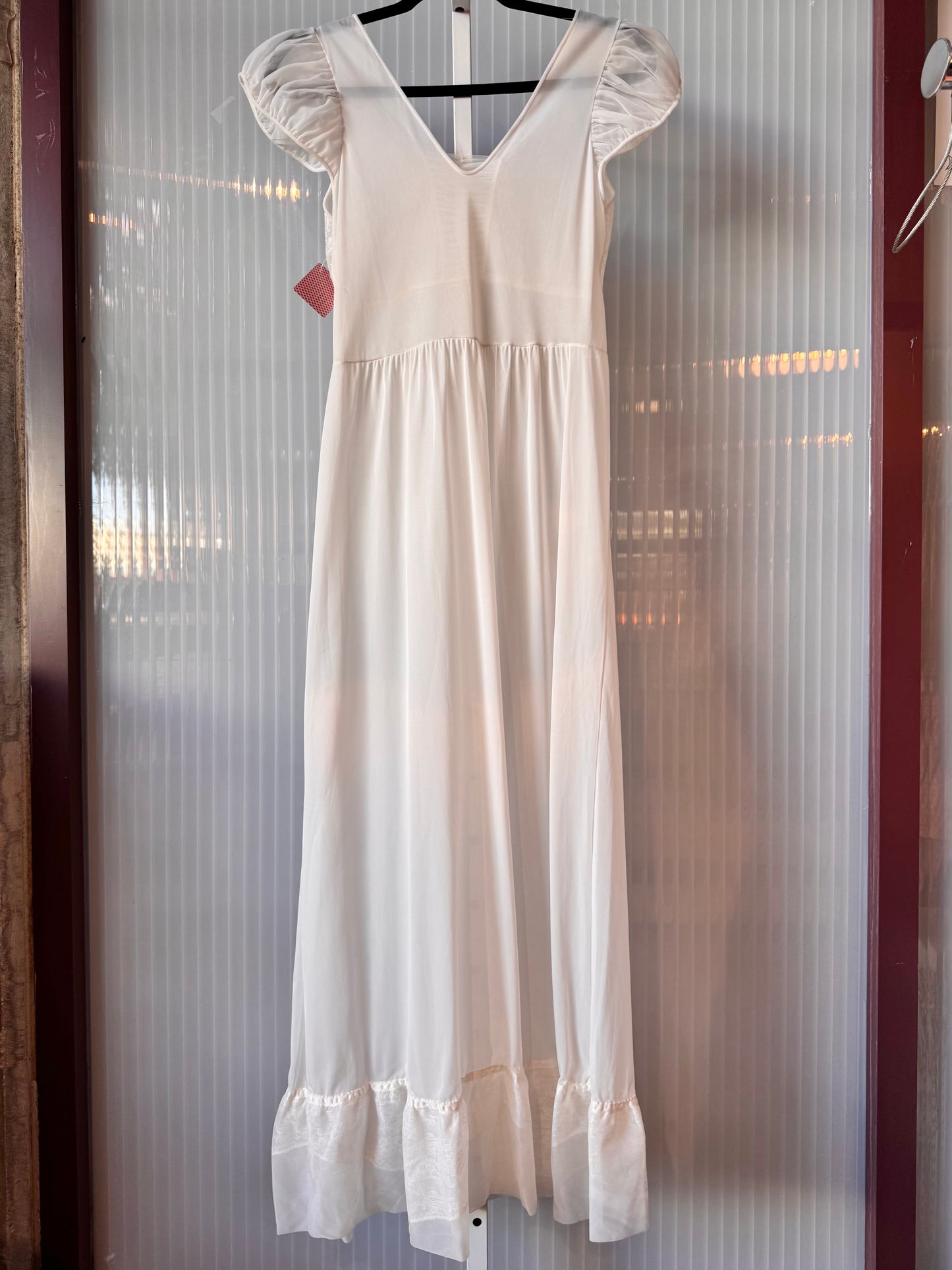 1950s White Nightgown
