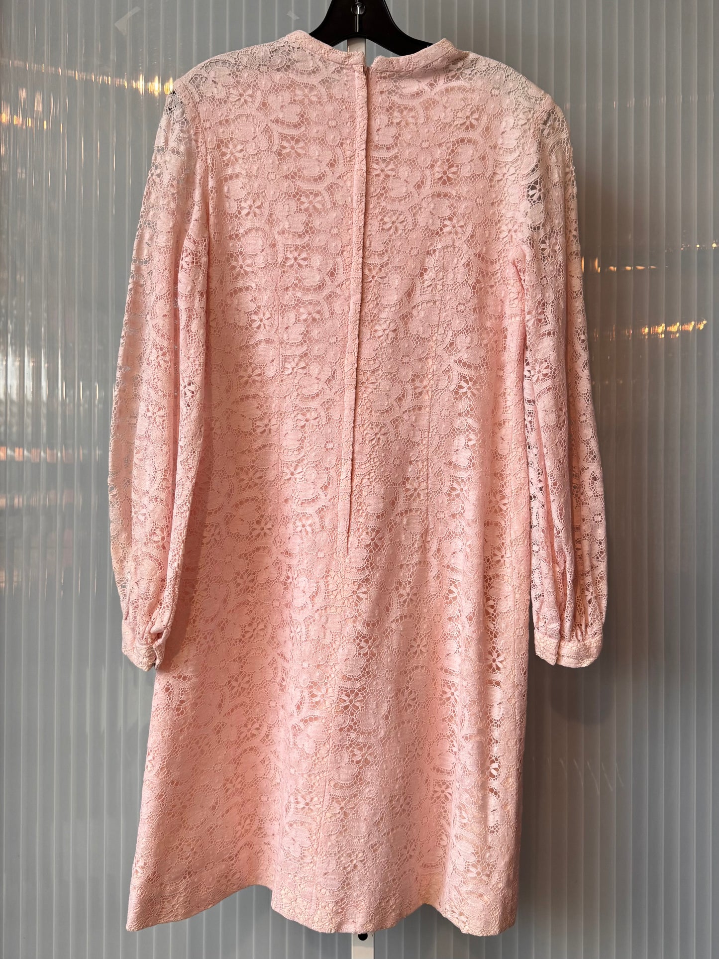 1960s Baby Pink Lace Dress