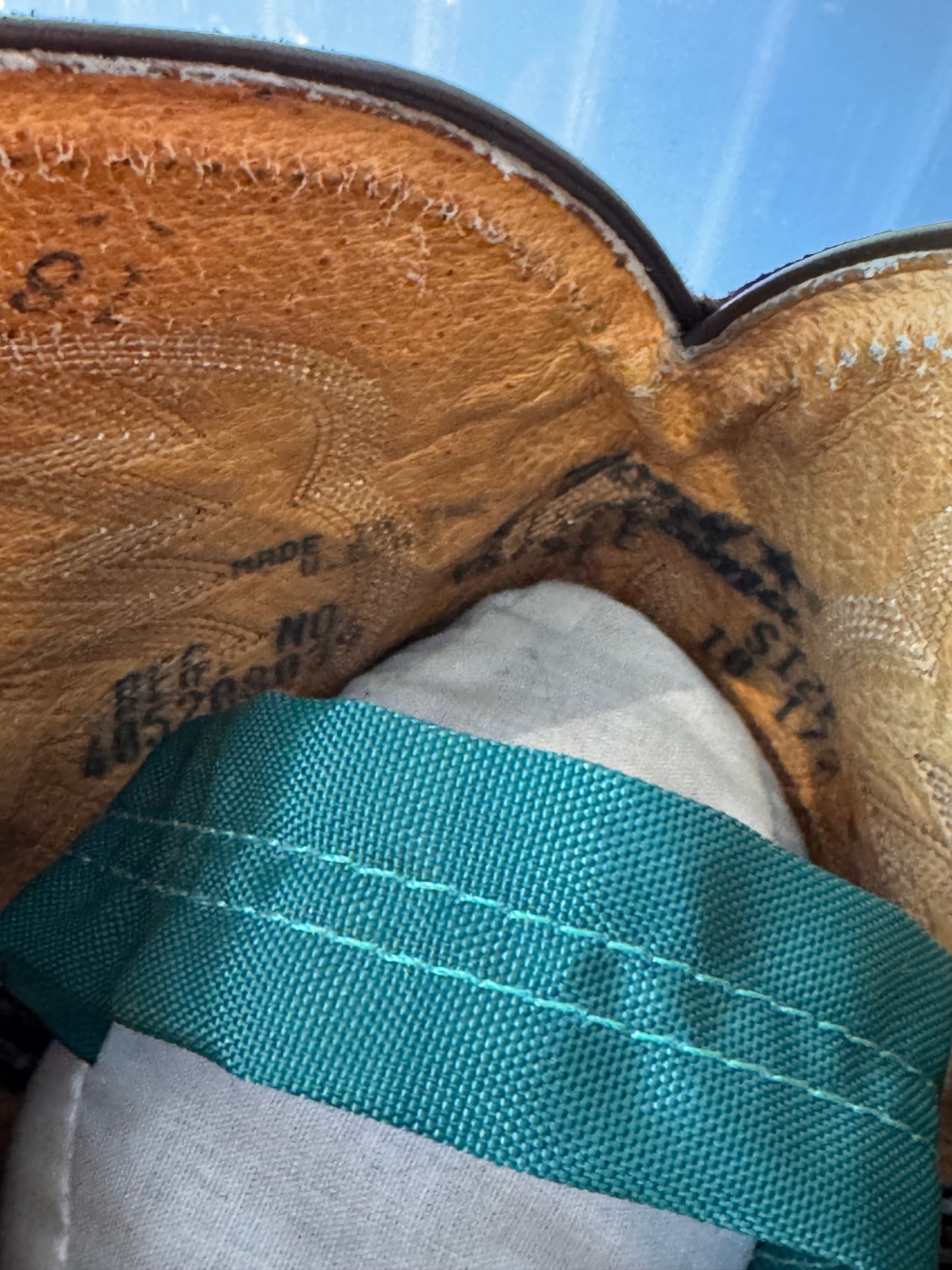 Tony Lama Brown Ostrich Leather Western Boots