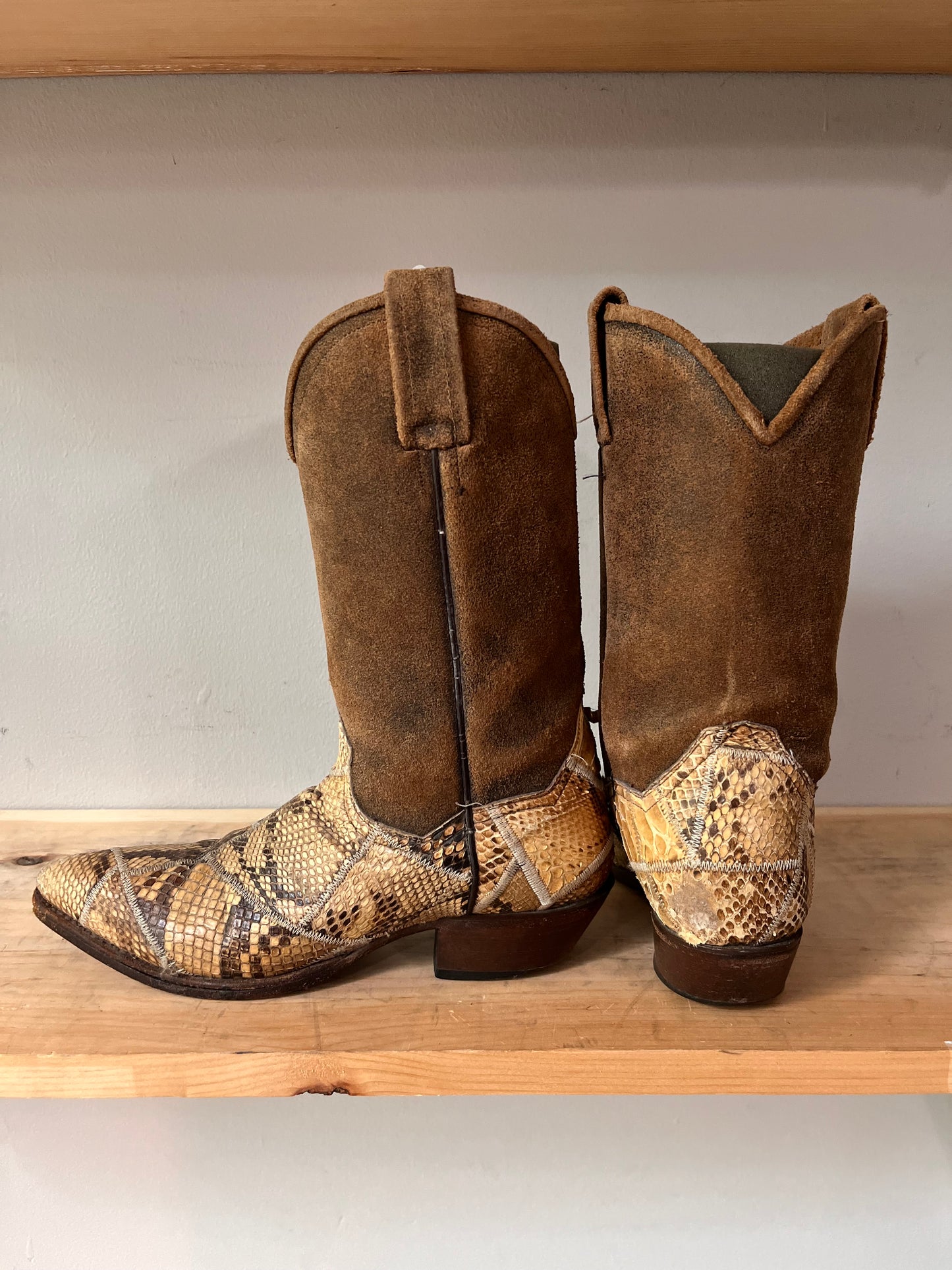 Dan Post Brown Snakeskin Boots