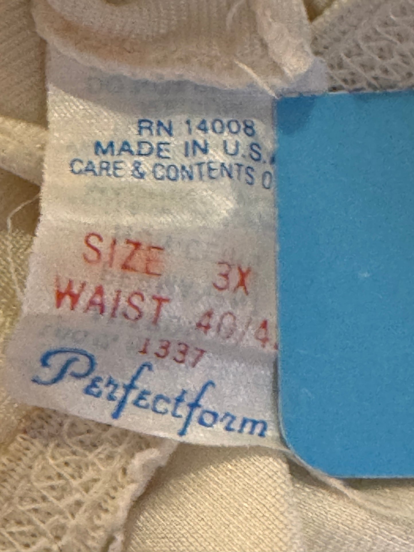 1970s Perfectform Ivory Skirt Slip