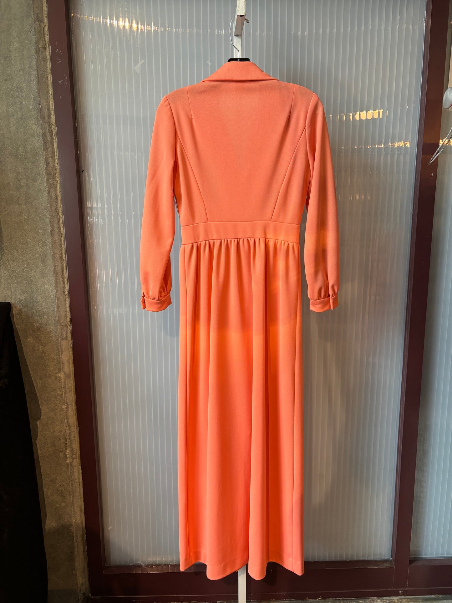 1960s Peachy Dream Hostess Dress