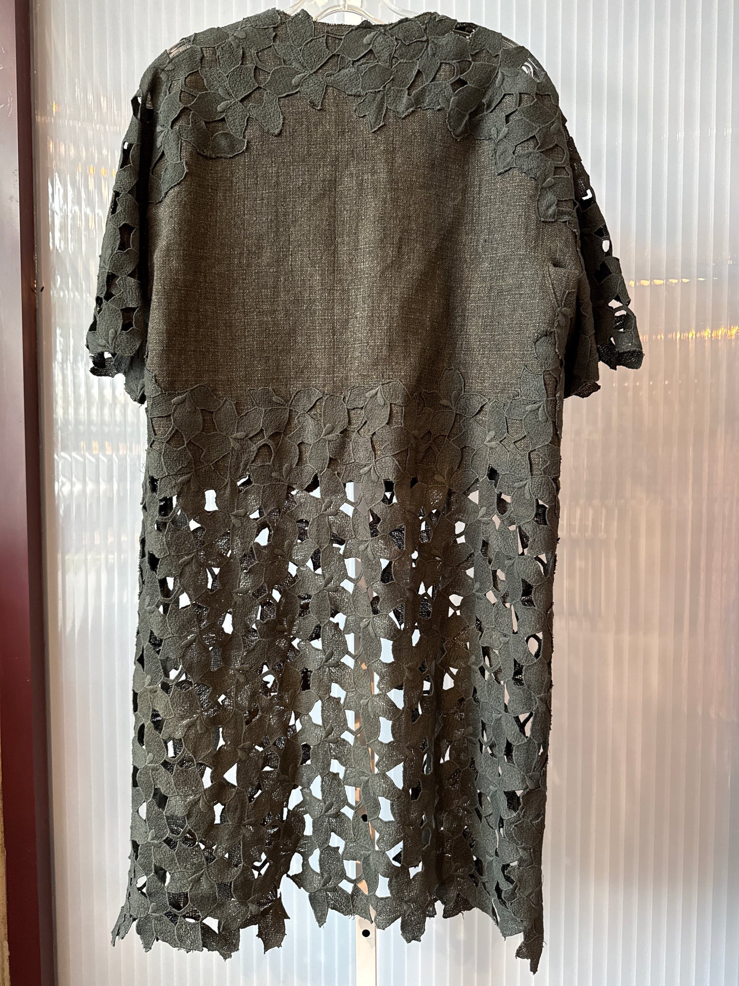 Ellie Tahari Overlay with Appliqués