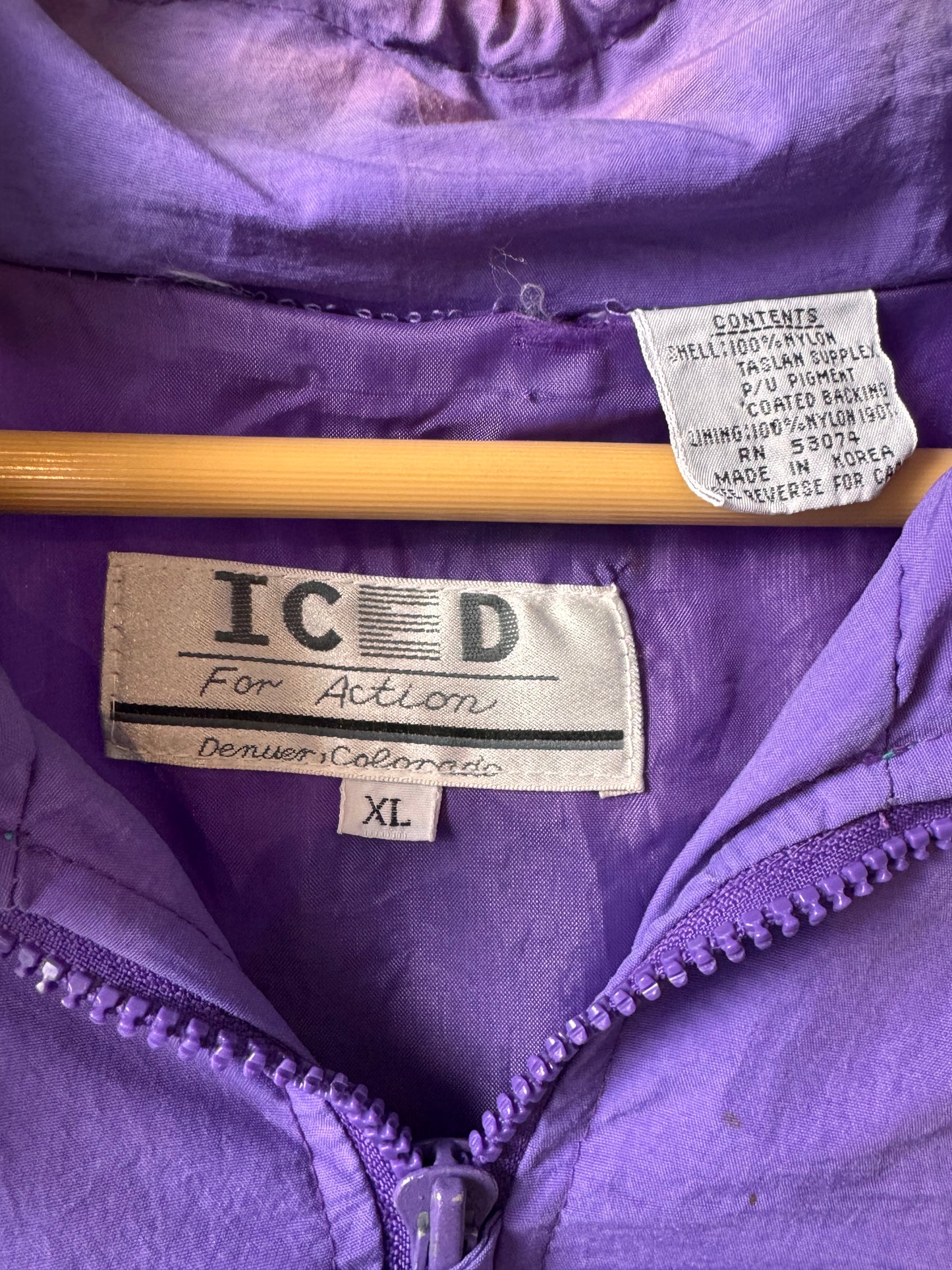 1980s Purple & Teal Windbreaker Jacket