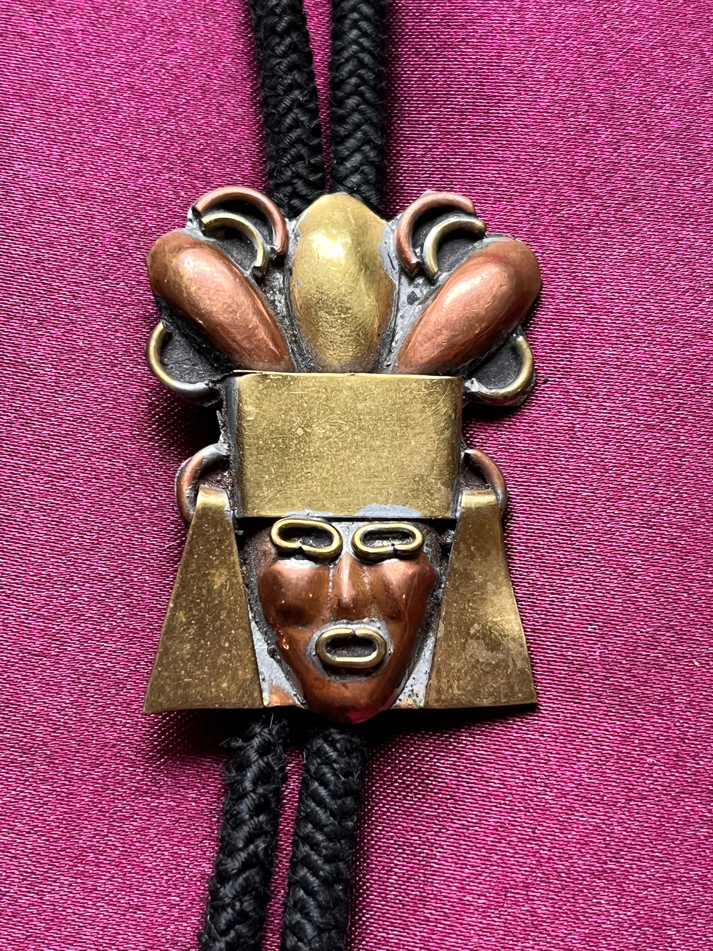 Copper Face Bolo Tie
