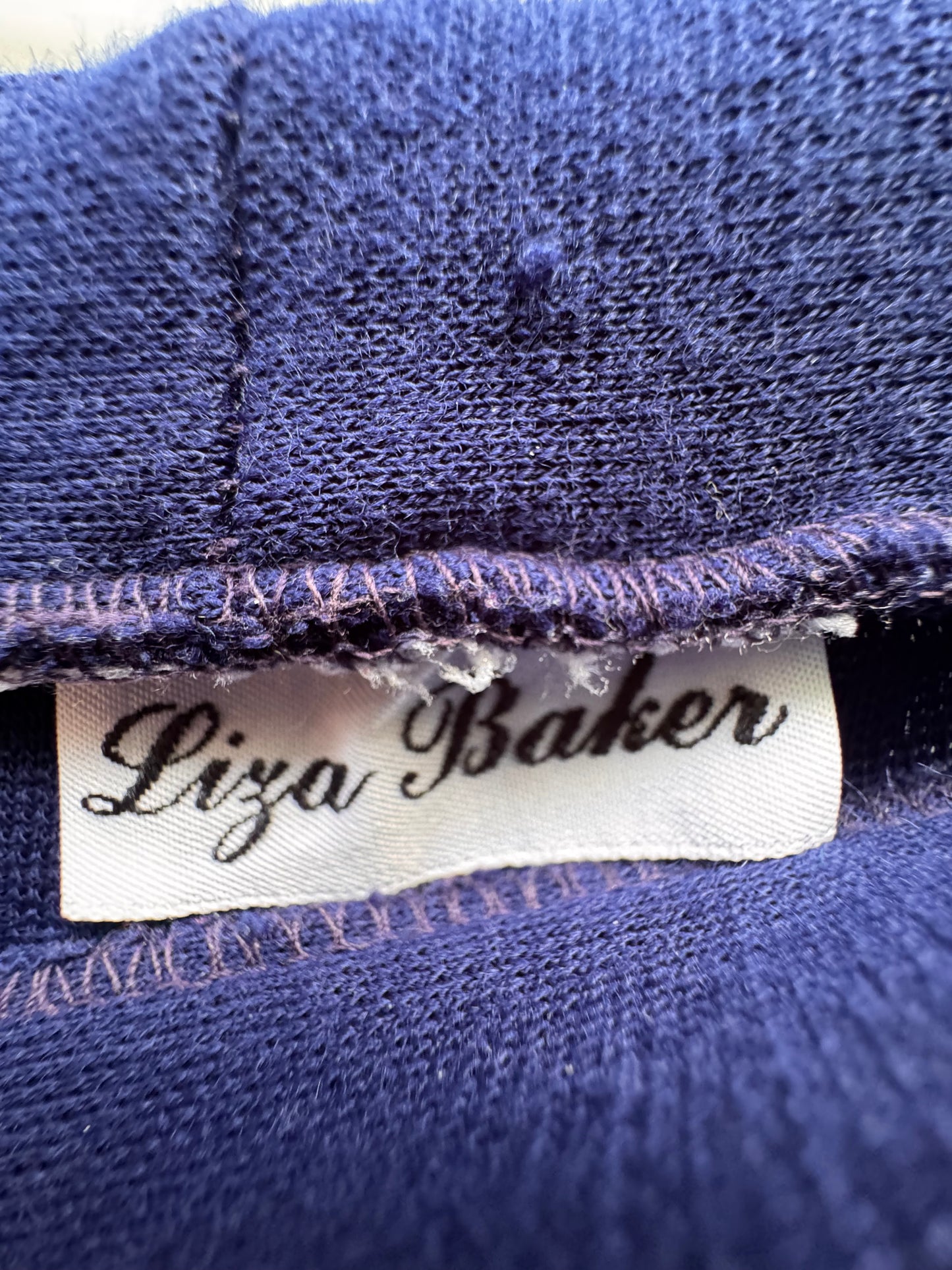 1970s Wide Leg Navy Blue Trousers