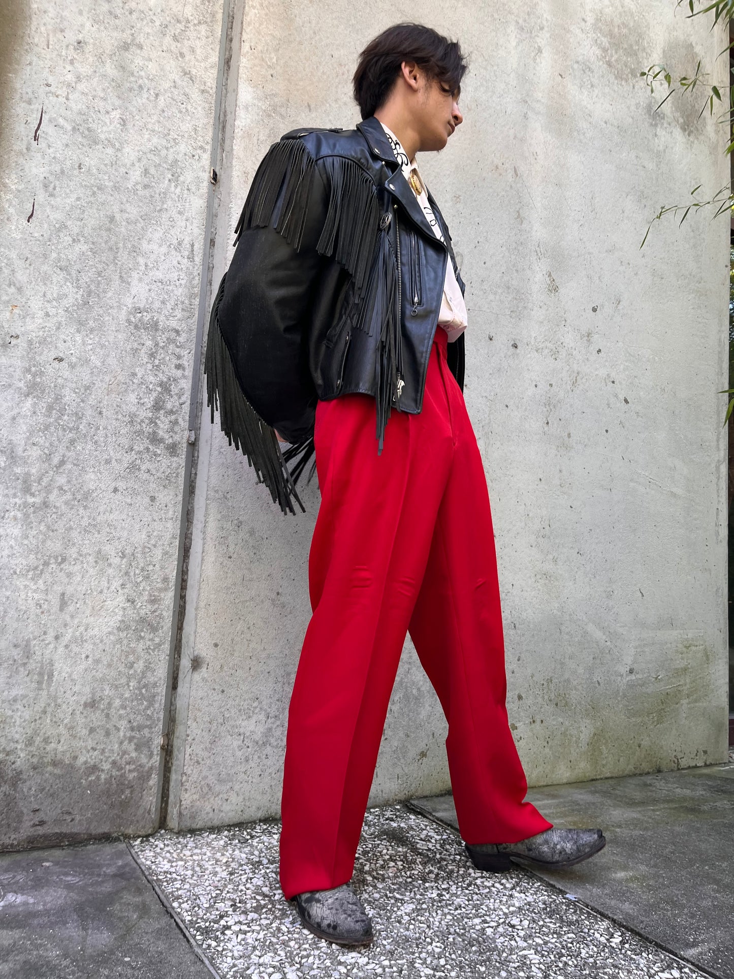 1980s Winner's Red Pleated Trousers