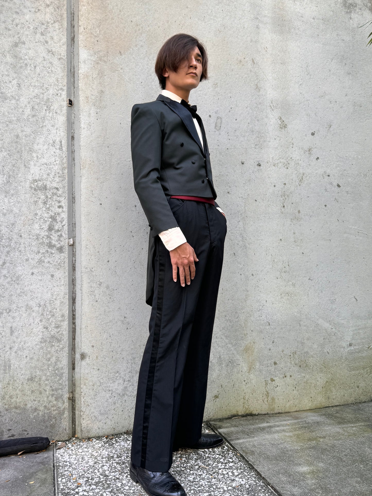 Charcoal Grey & Black Tailcoat