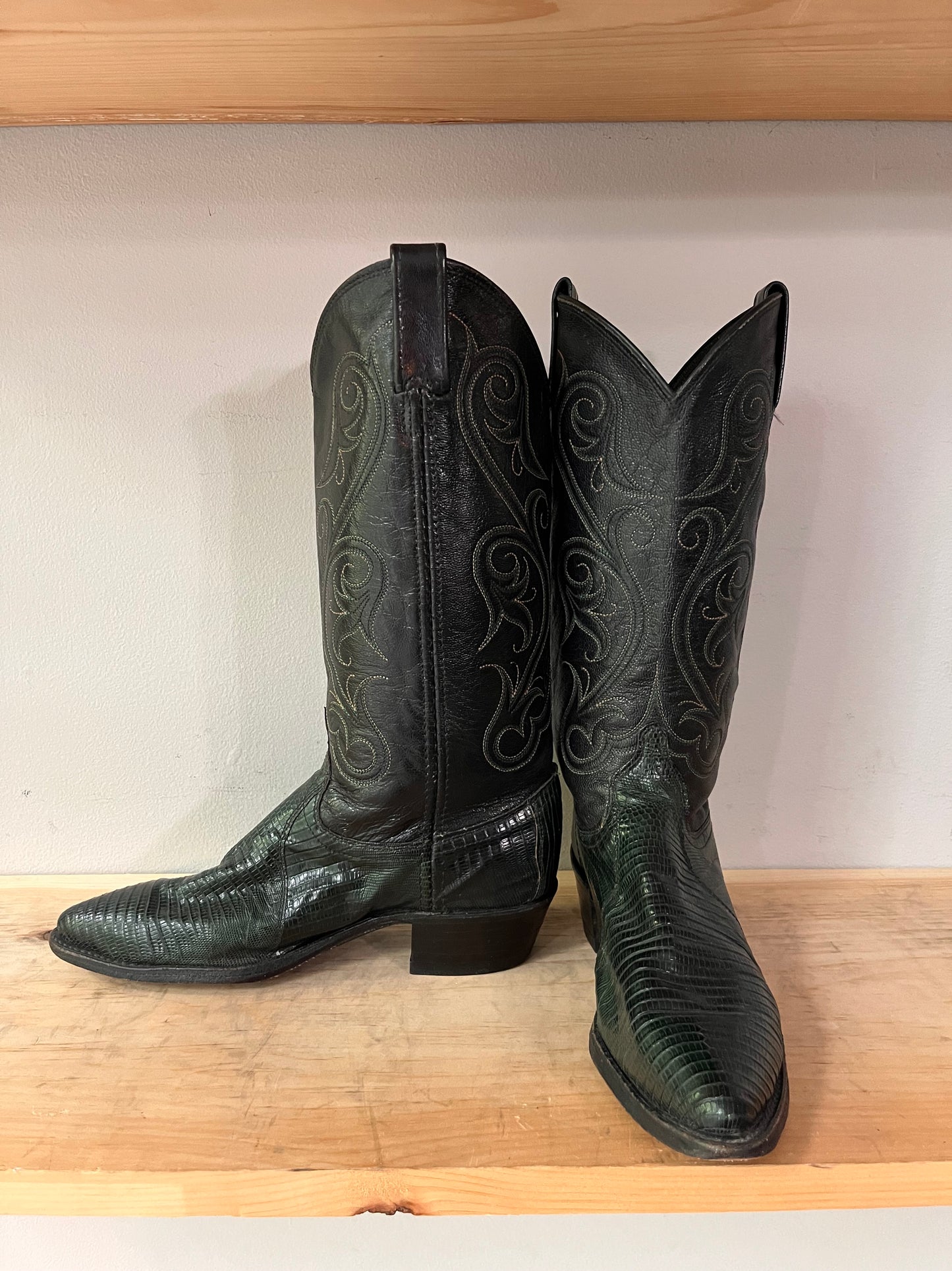 Dan Post Green & Black Boots