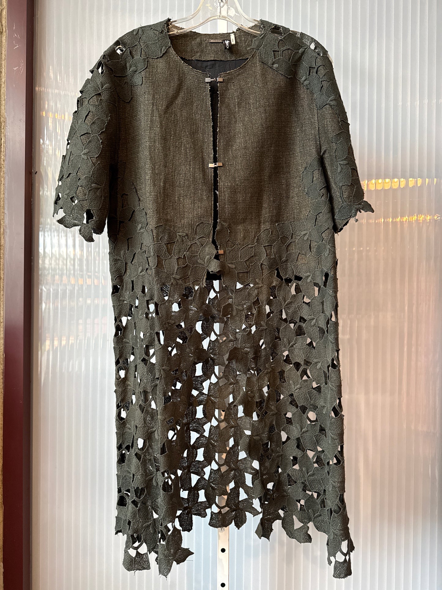 Ellie Tahari Overlay with Appliqués