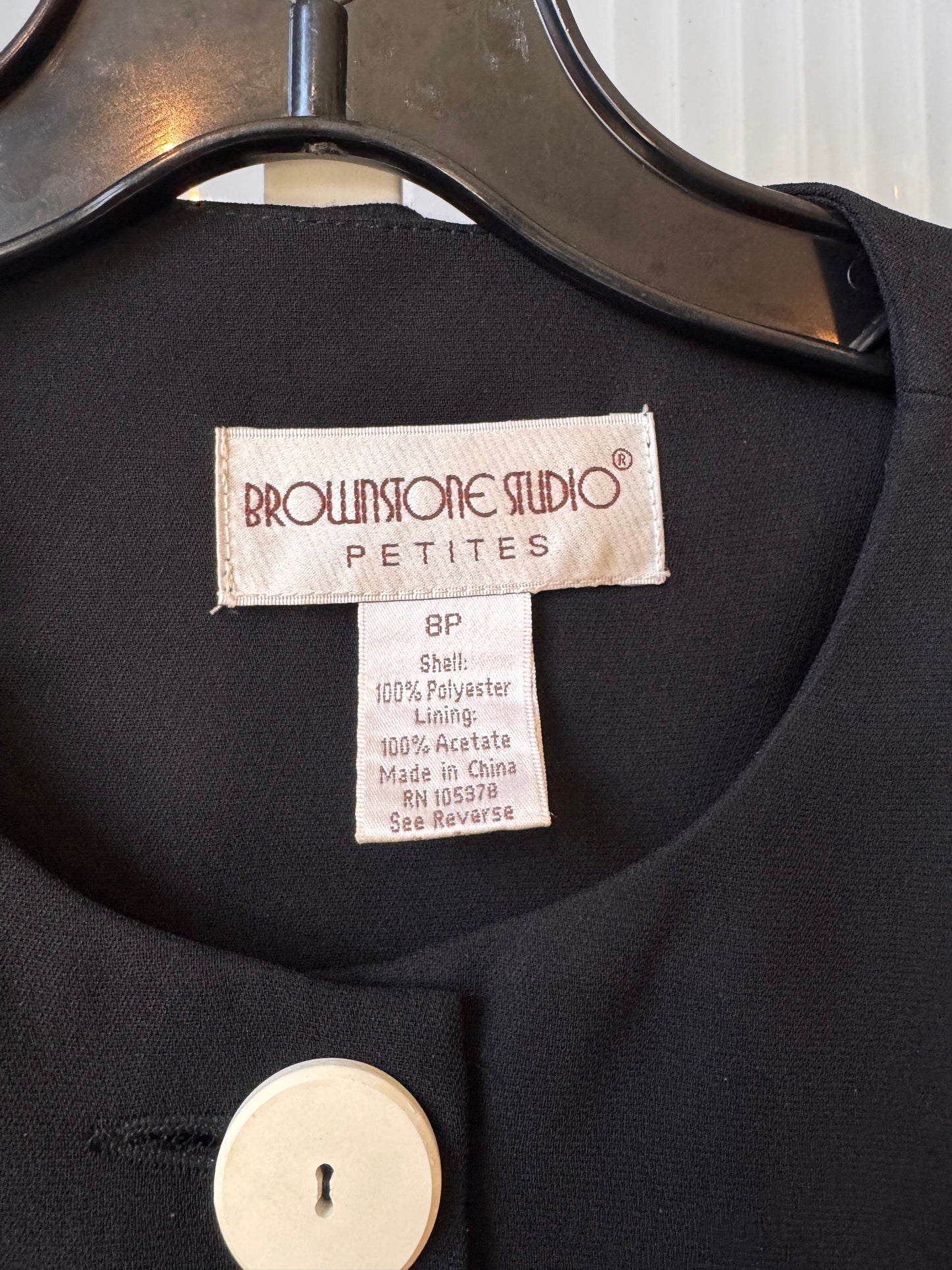 1990s Button Up Jacket with Removable Fur Cuffs