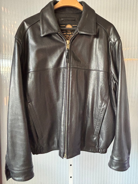 Marc New York Black Leather Jacket w/ Lining