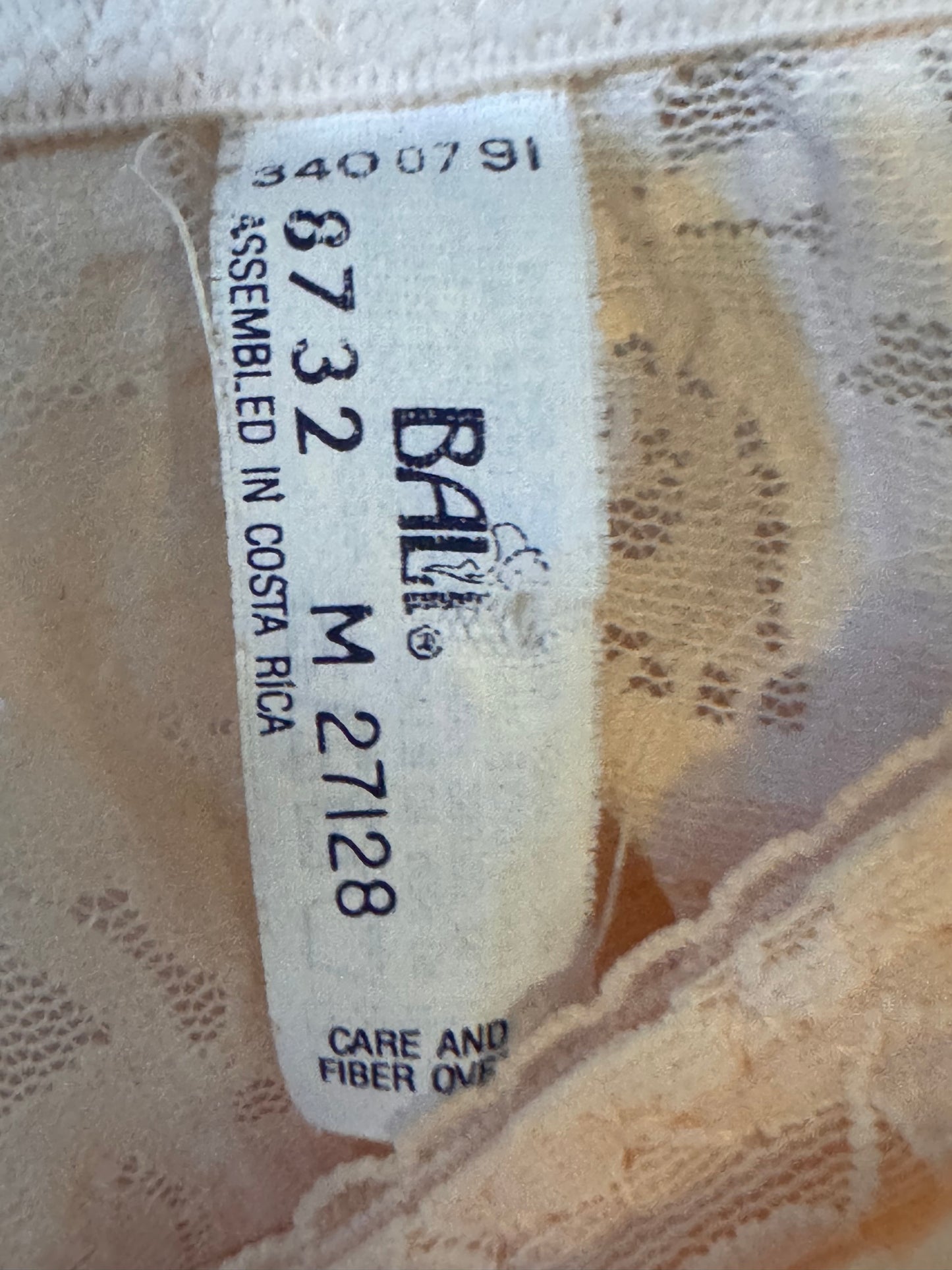 1980s Bali Pink Lace Panty