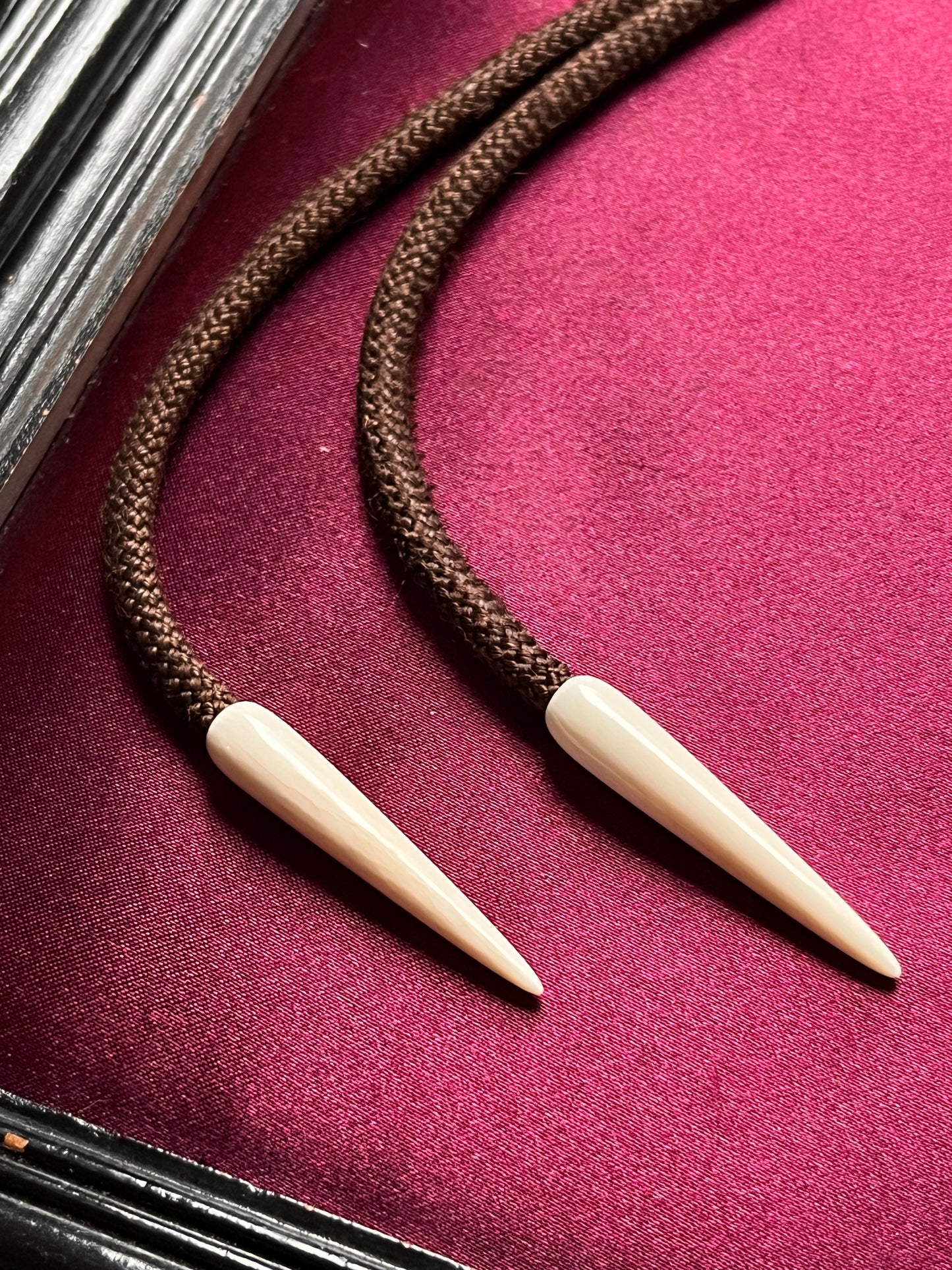 Carved Shell Fish Bolo Tie