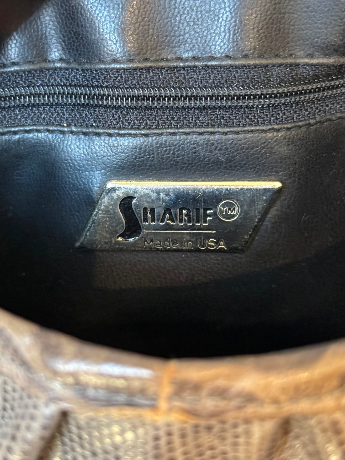 1980s Patchwork Faux Snakeskin Purse