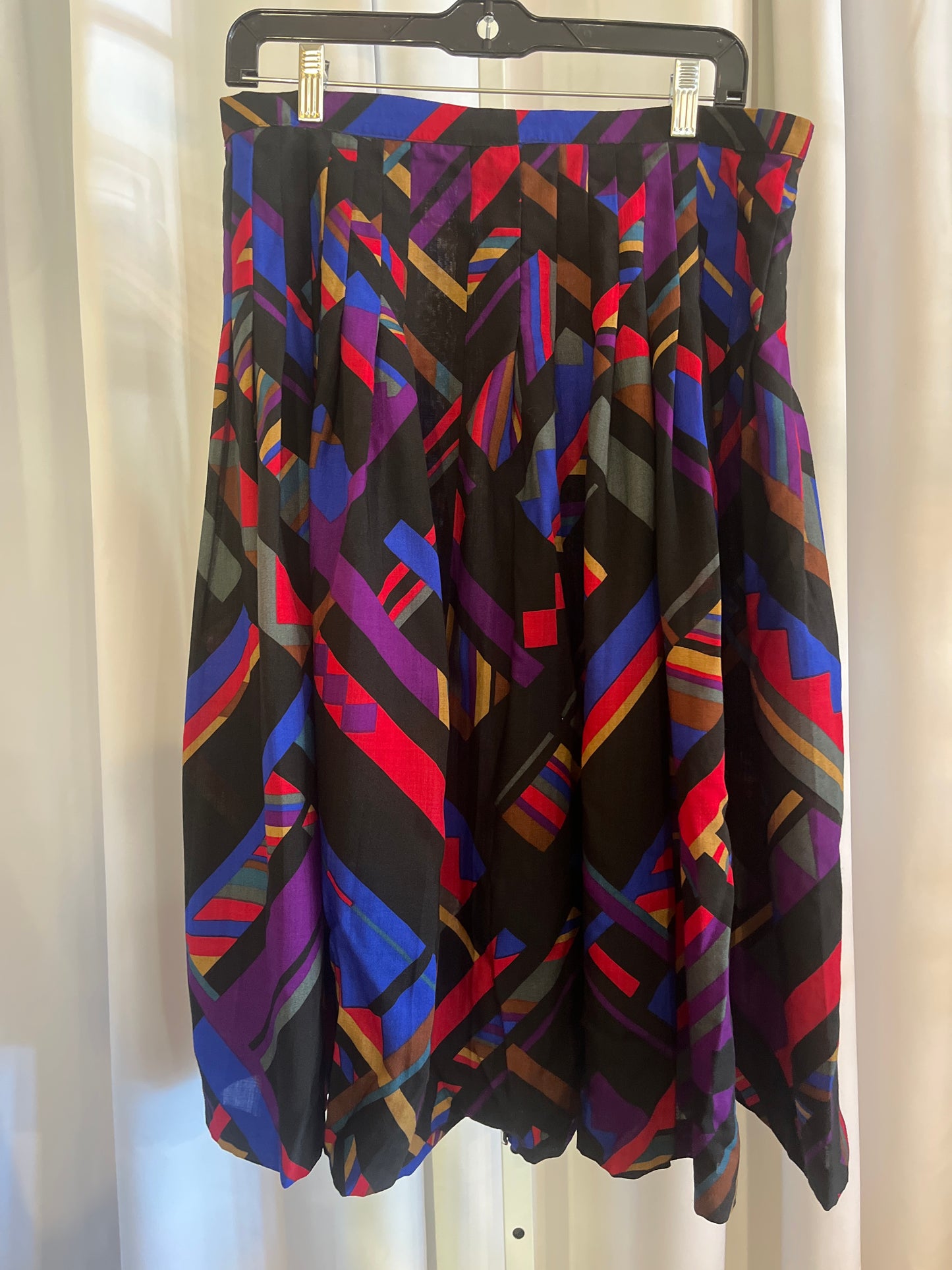 1980s Jaeger Multicolor Skirt