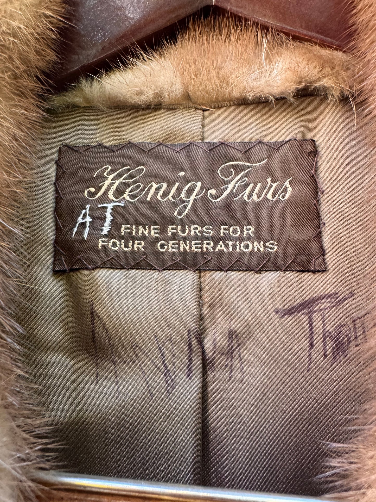 Lapeled Brown Mink Fur Coat