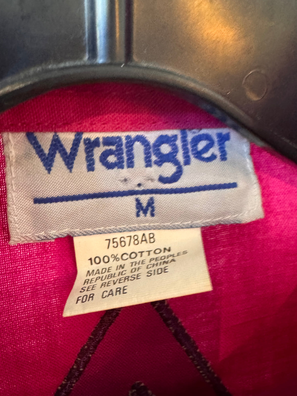 1990s Wrangler Fuchsia Purple Western Button-Up Shirt