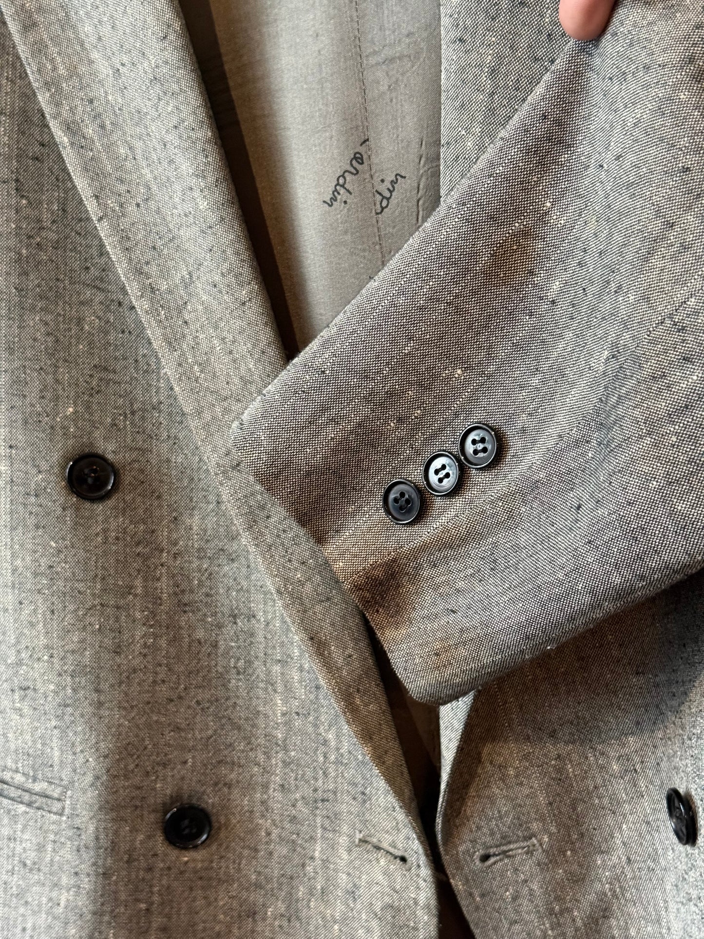 1960s Stripe Tweed Double Breasted Jacket