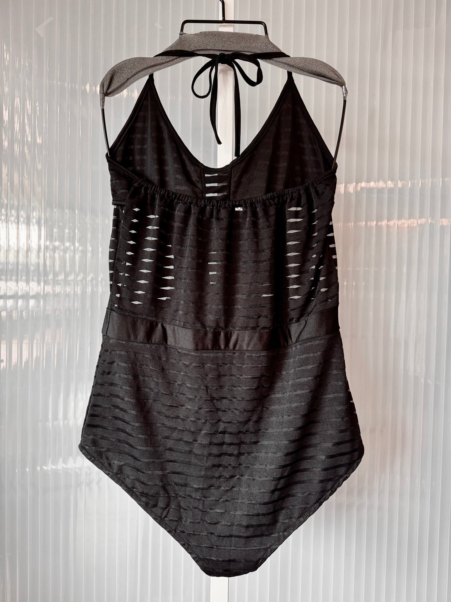 2010s Black Mesh One piece Swimsuit