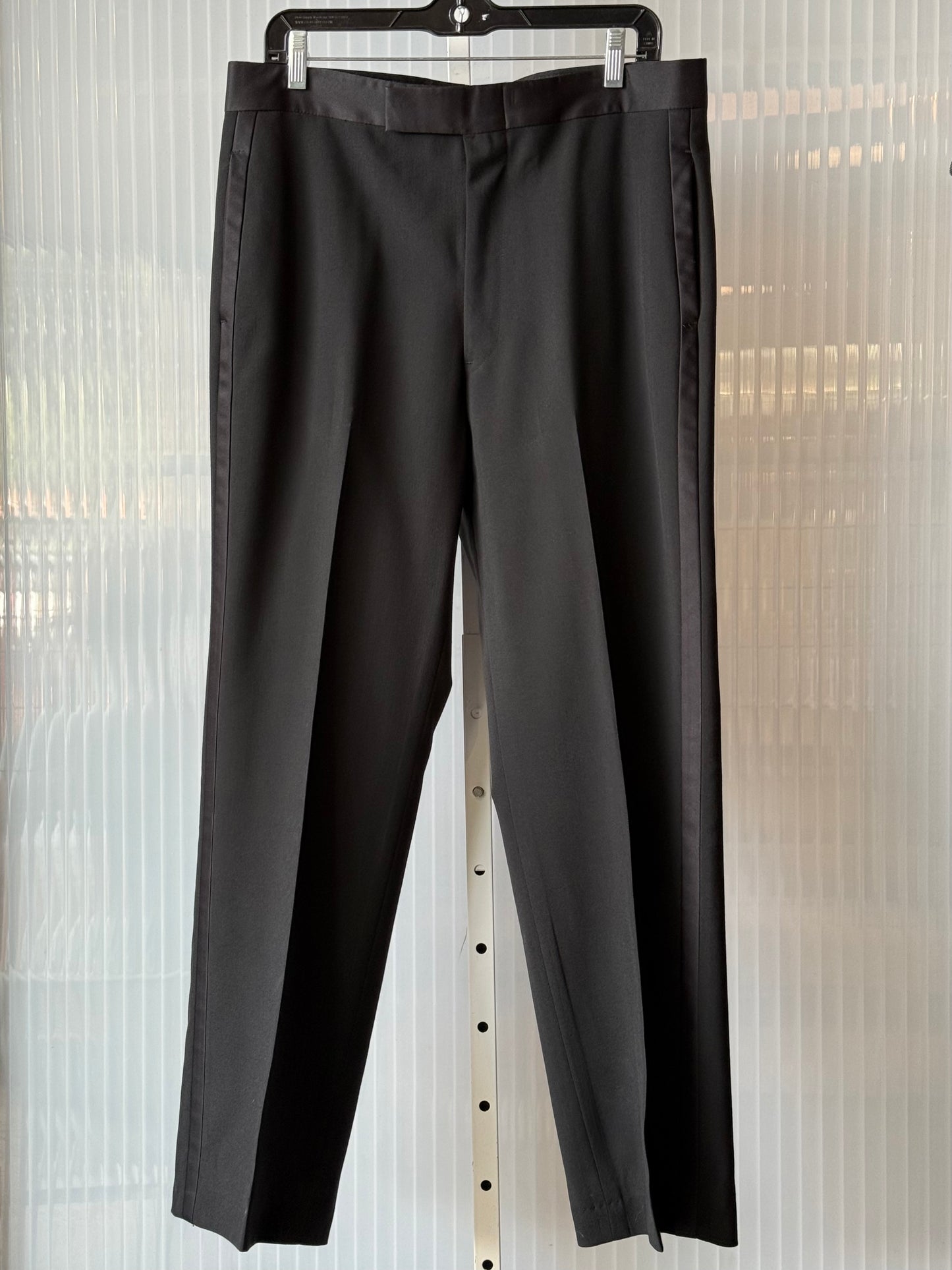 1990s Classic Black Tuxedo Set w/ Satin Lapel
