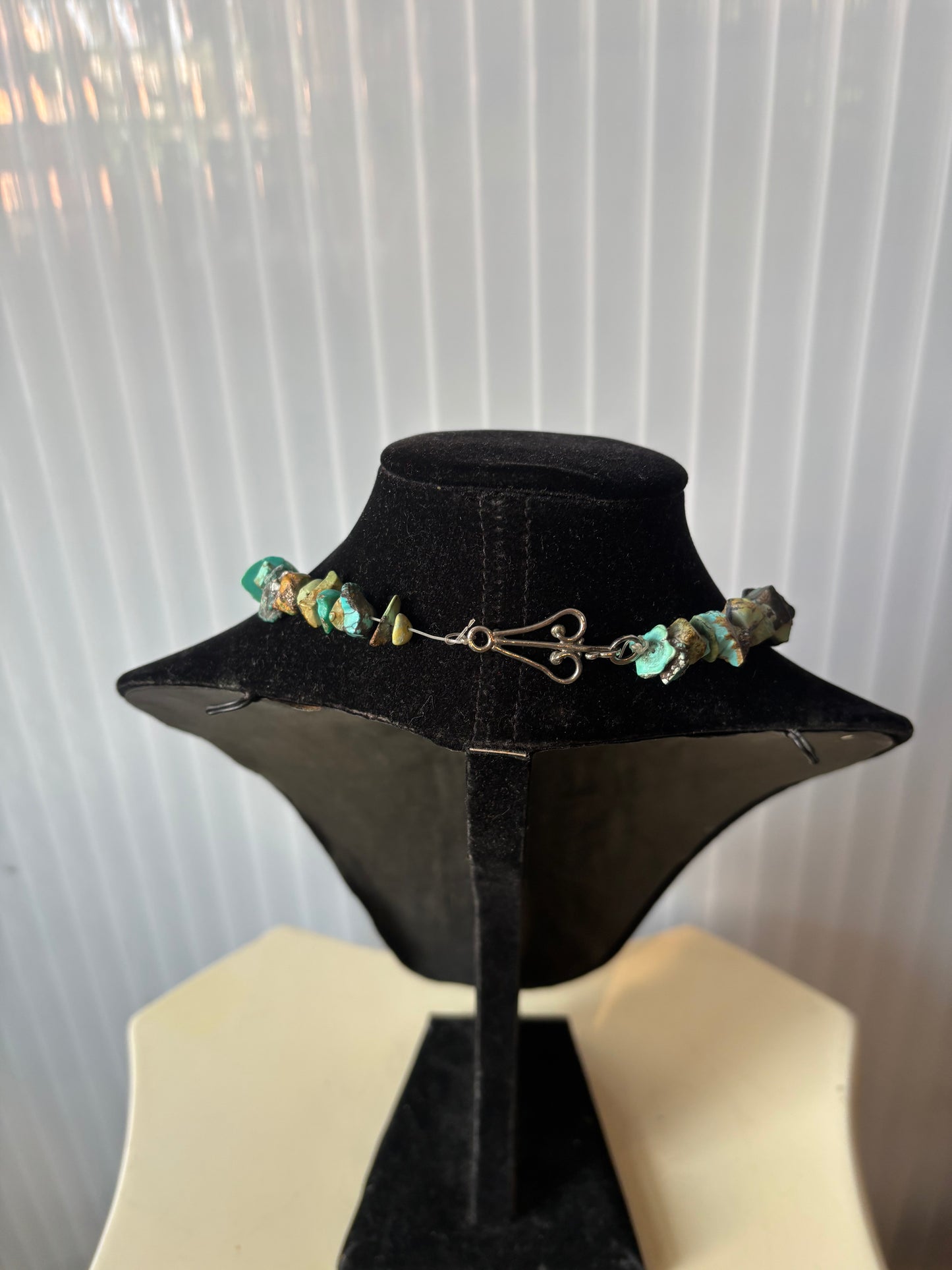 Raw Turquoise Beaded Necklace